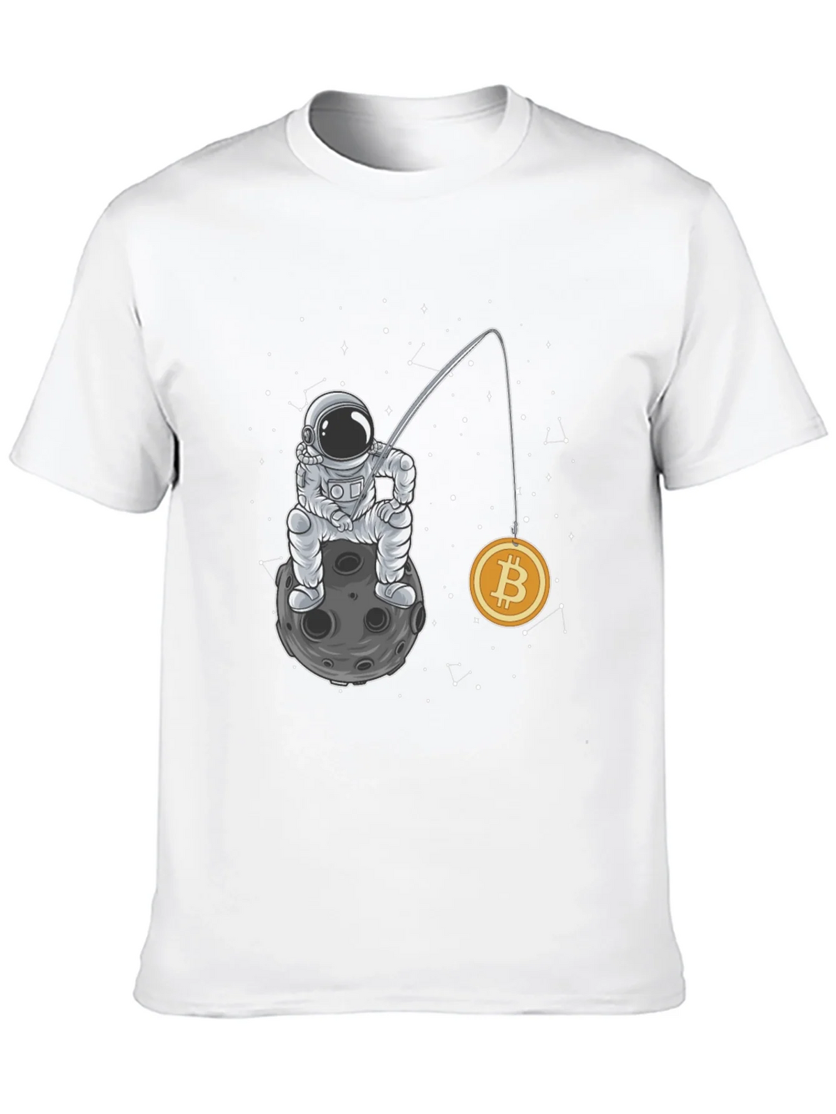 Bitcoin Astronaut Graphic T-Shirt - Black