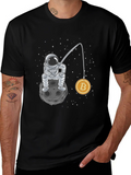 Bitcoin Astronaut Graphic T-Shirt - Black