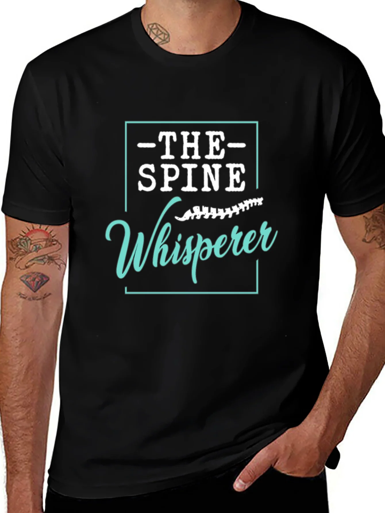 Chiropractor Humor Graphic T-Shirt - Spine Whisperer