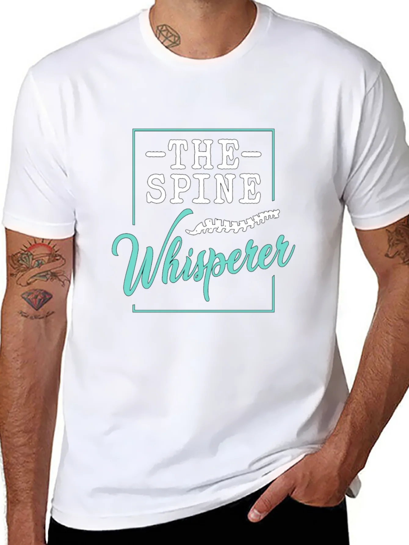 Chiropractor Humor Graphic T-Shirt - Spine Whisperer