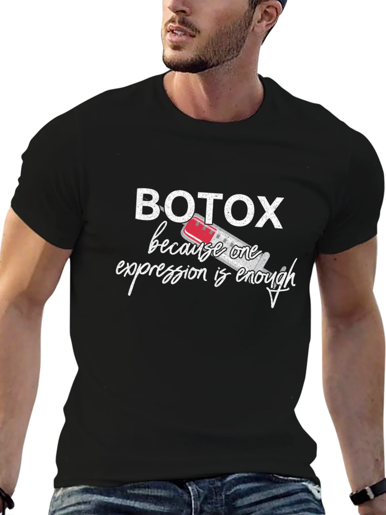 Botox Funny T-Shirt - One Expression Enough