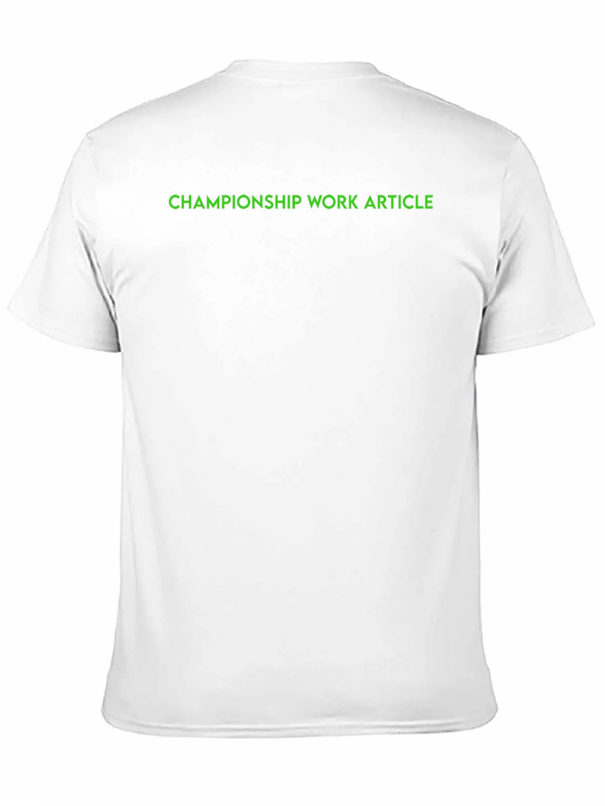 Championship Work Article Black T-Shirt
