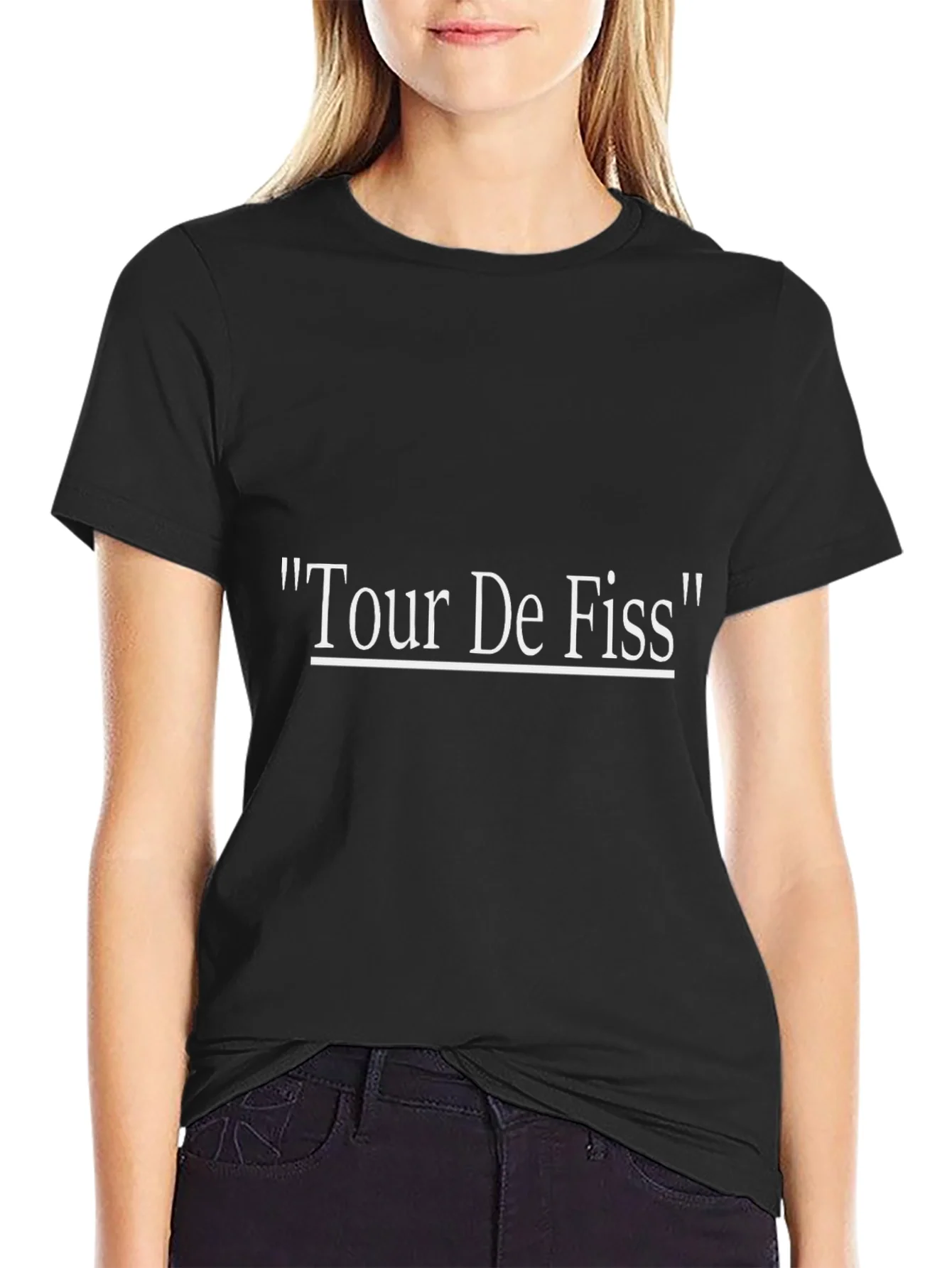 Tour De Fiss Black Graphic T-Shirt
