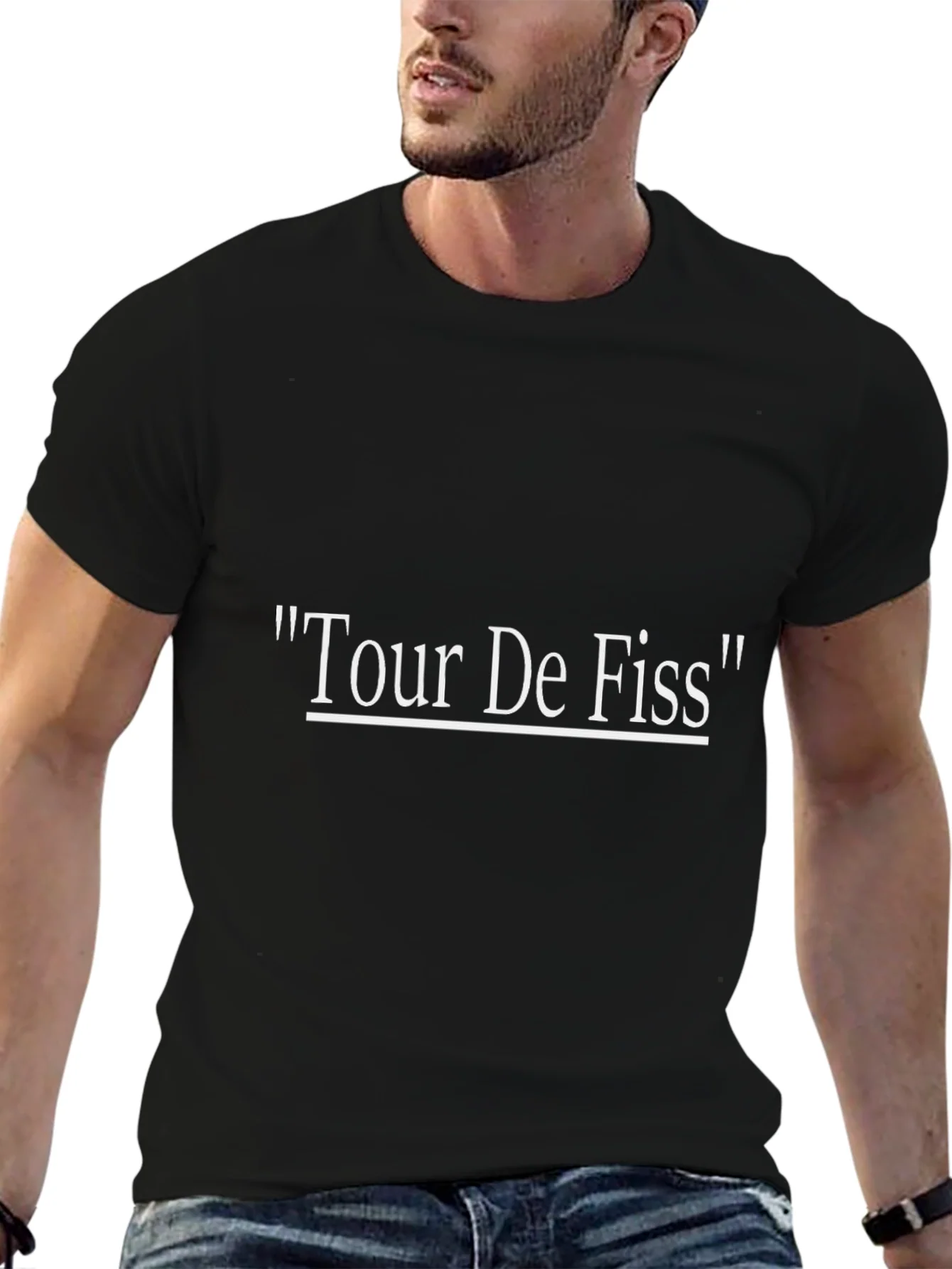 Tour De Fiss Black Graphic T-Shirt