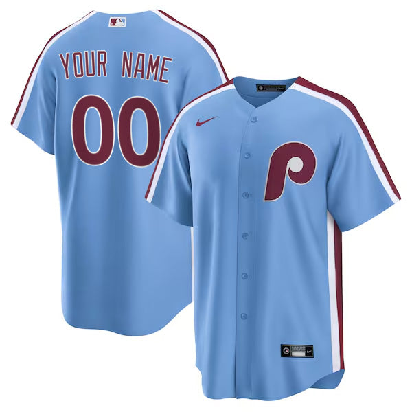 Custom Philadelphia Phillies Alternate Jersey Powder Blue