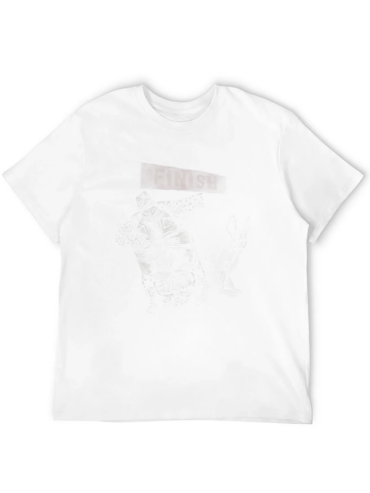 Mens Graphic Black T-Shirt - Dark Finish Design
