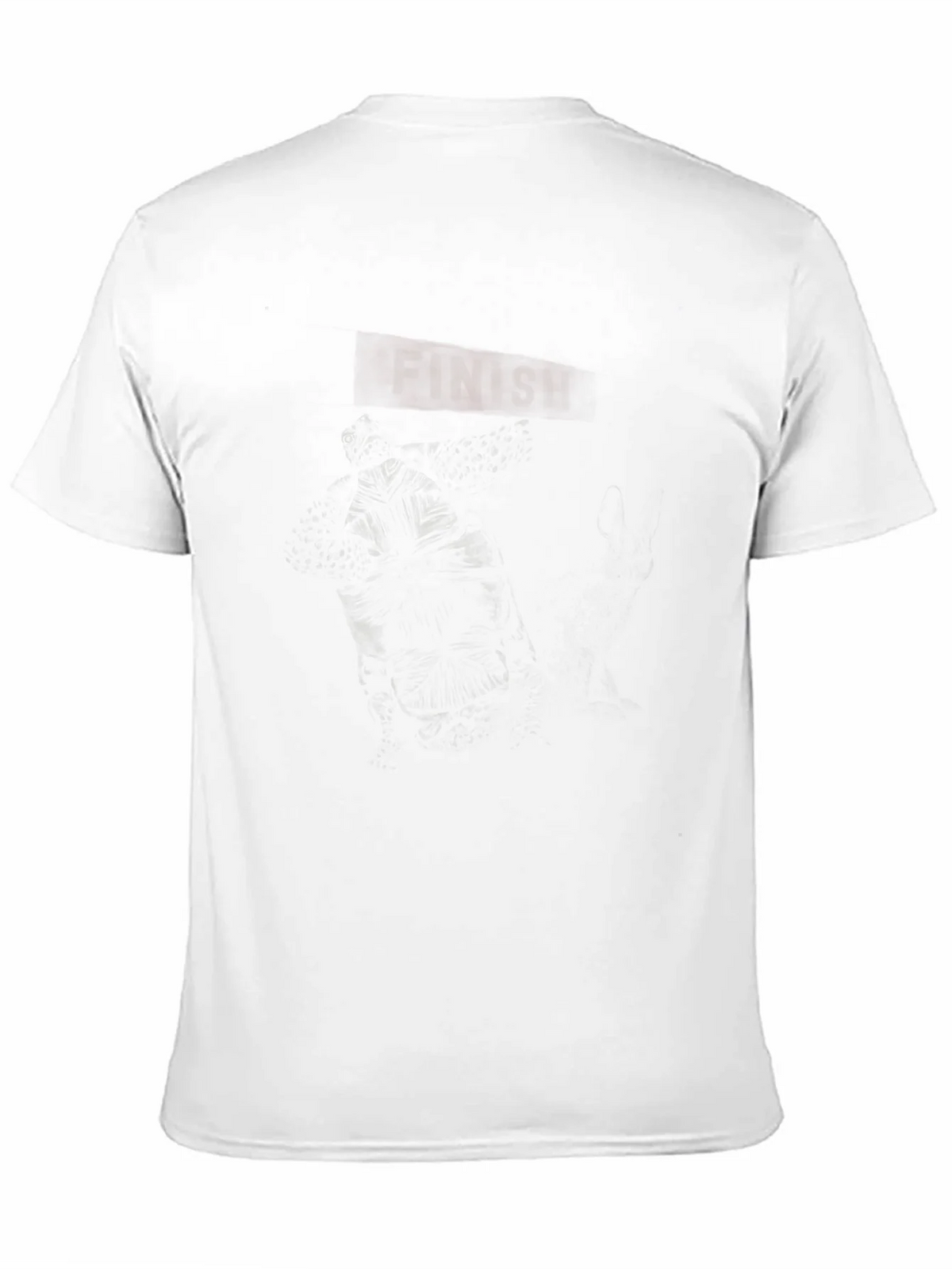Mens Graphic Black T-Shirt - Dark Finish Design