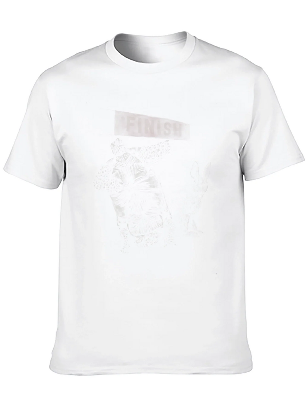 Mens Graphic Black T-Shirt - Dark Finish Design