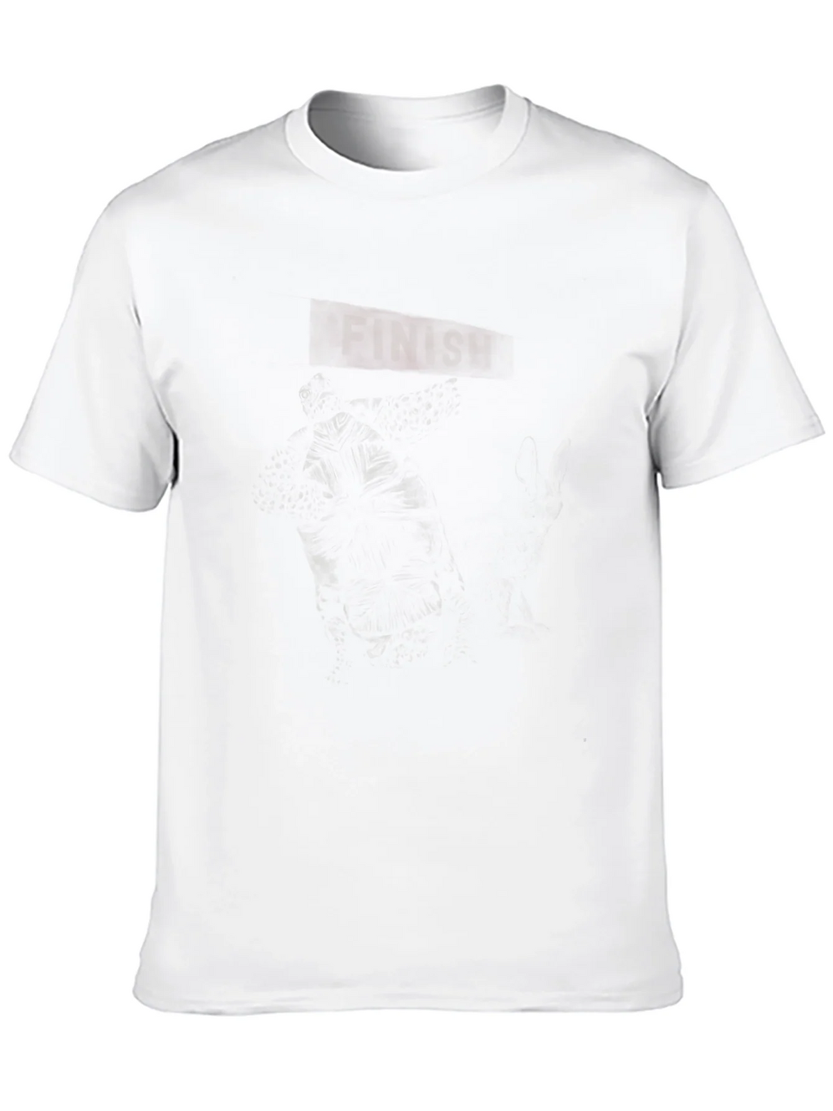 Mens Graphic Black T-Shirt - Dark Finish Design