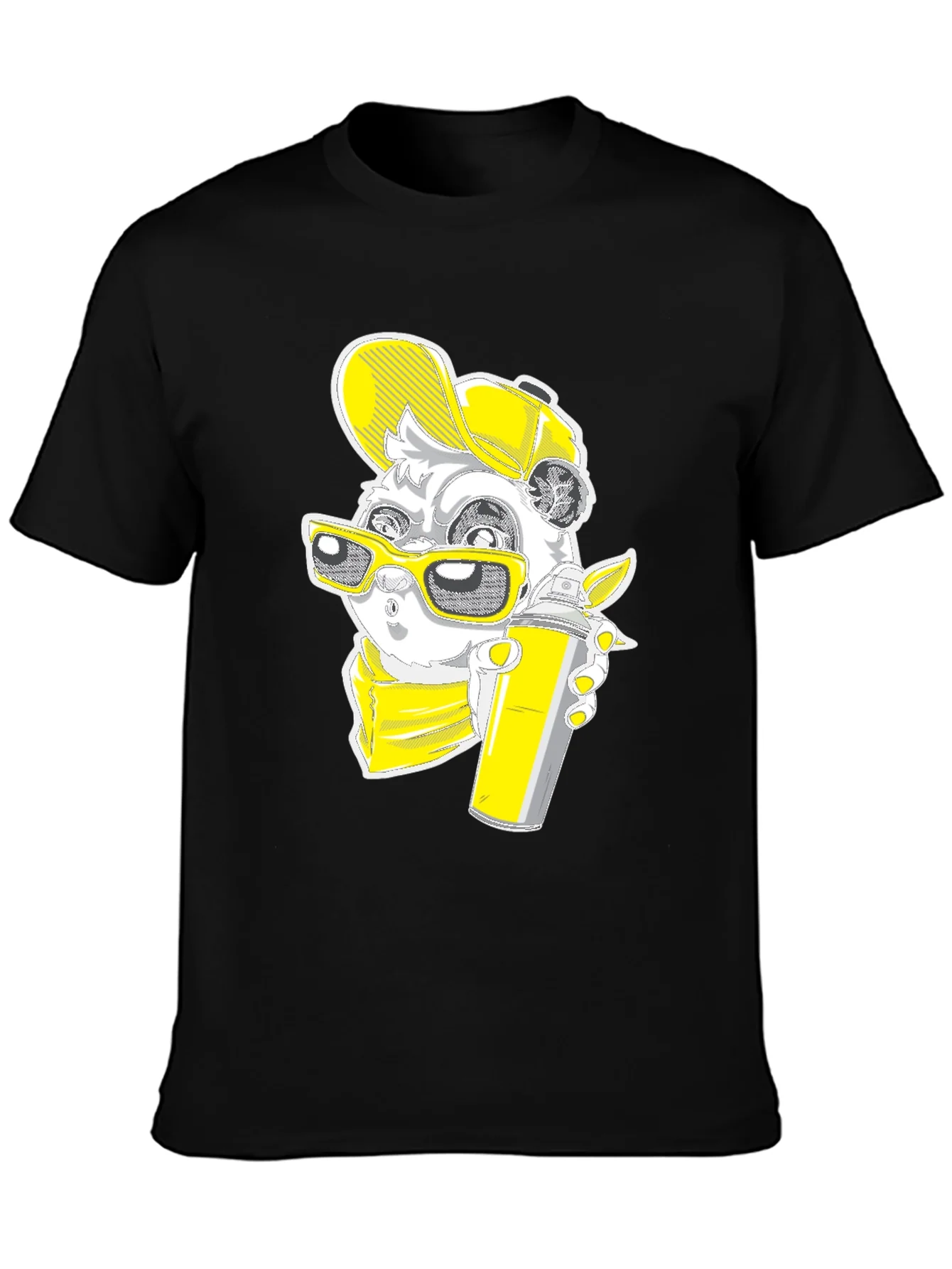 Graffiti Panda Graphic Tee - Urban Style