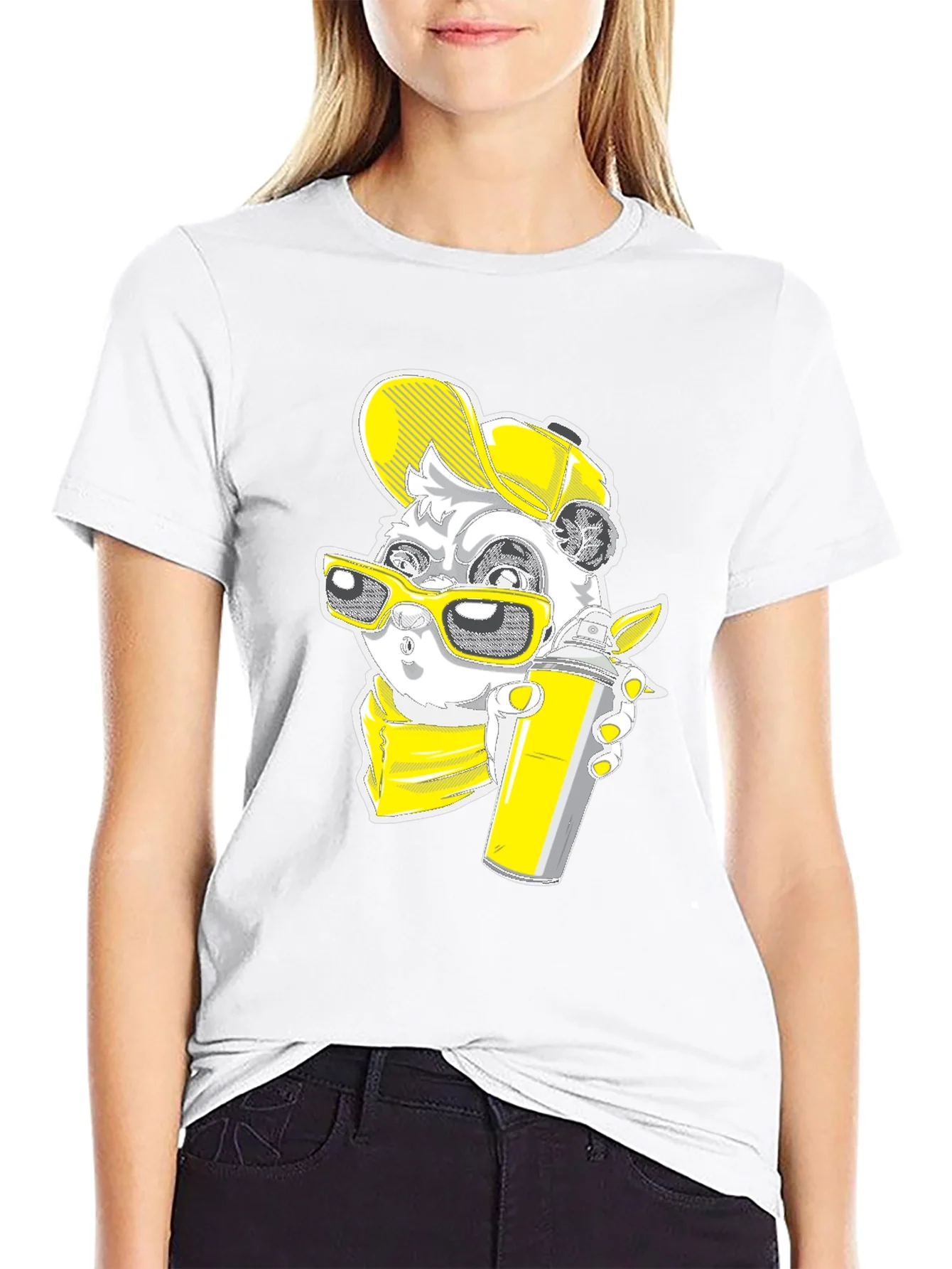Graffiti Panda Graphic Tee - Urban Style