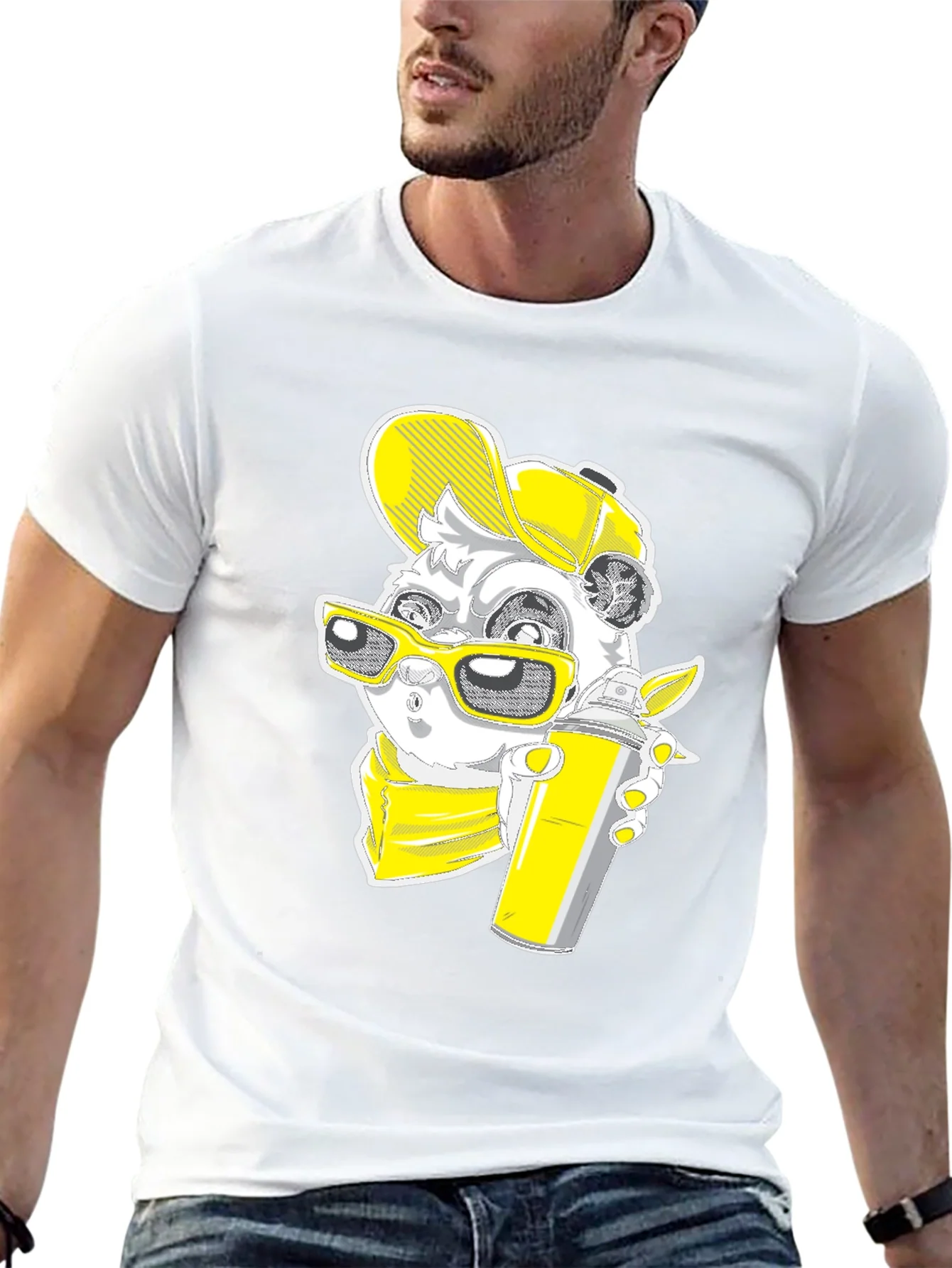 Graffiti Panda Graphic Tee - Urban Style