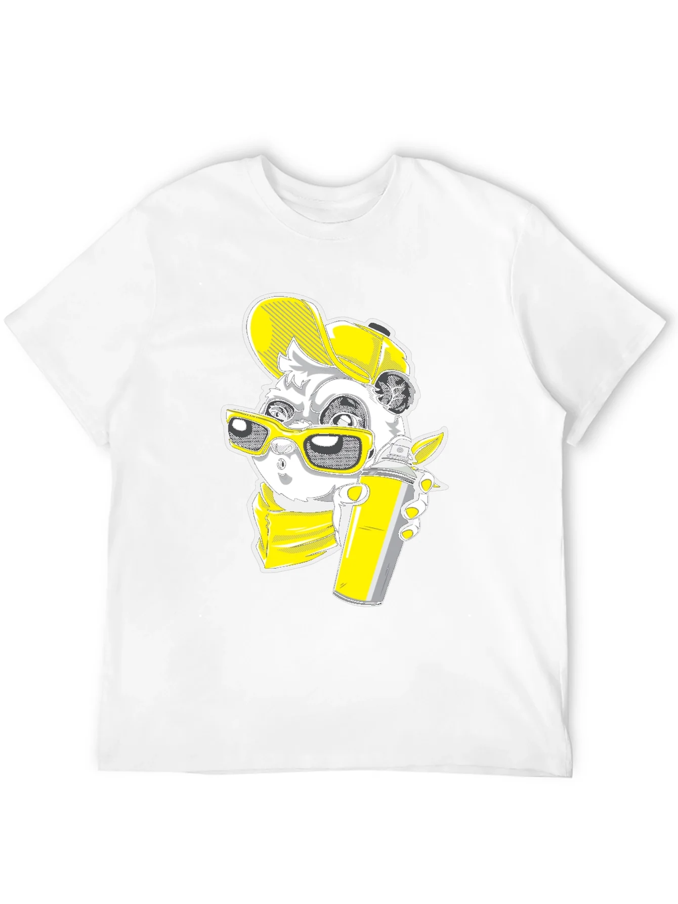 Graffiti Panda Graphic Tee - Urban Style