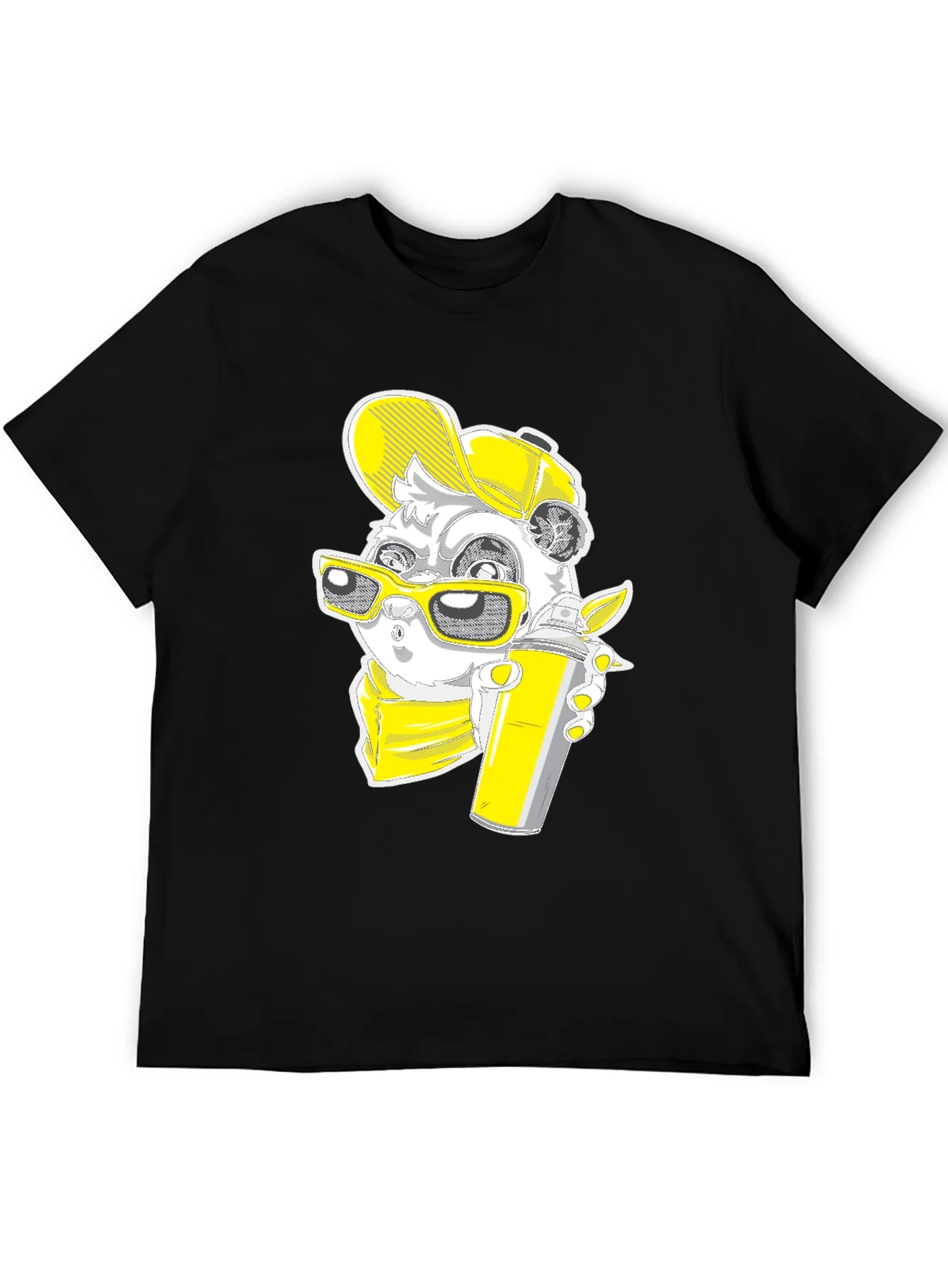 Graffiti Panda Graphic Tee - Urban Style