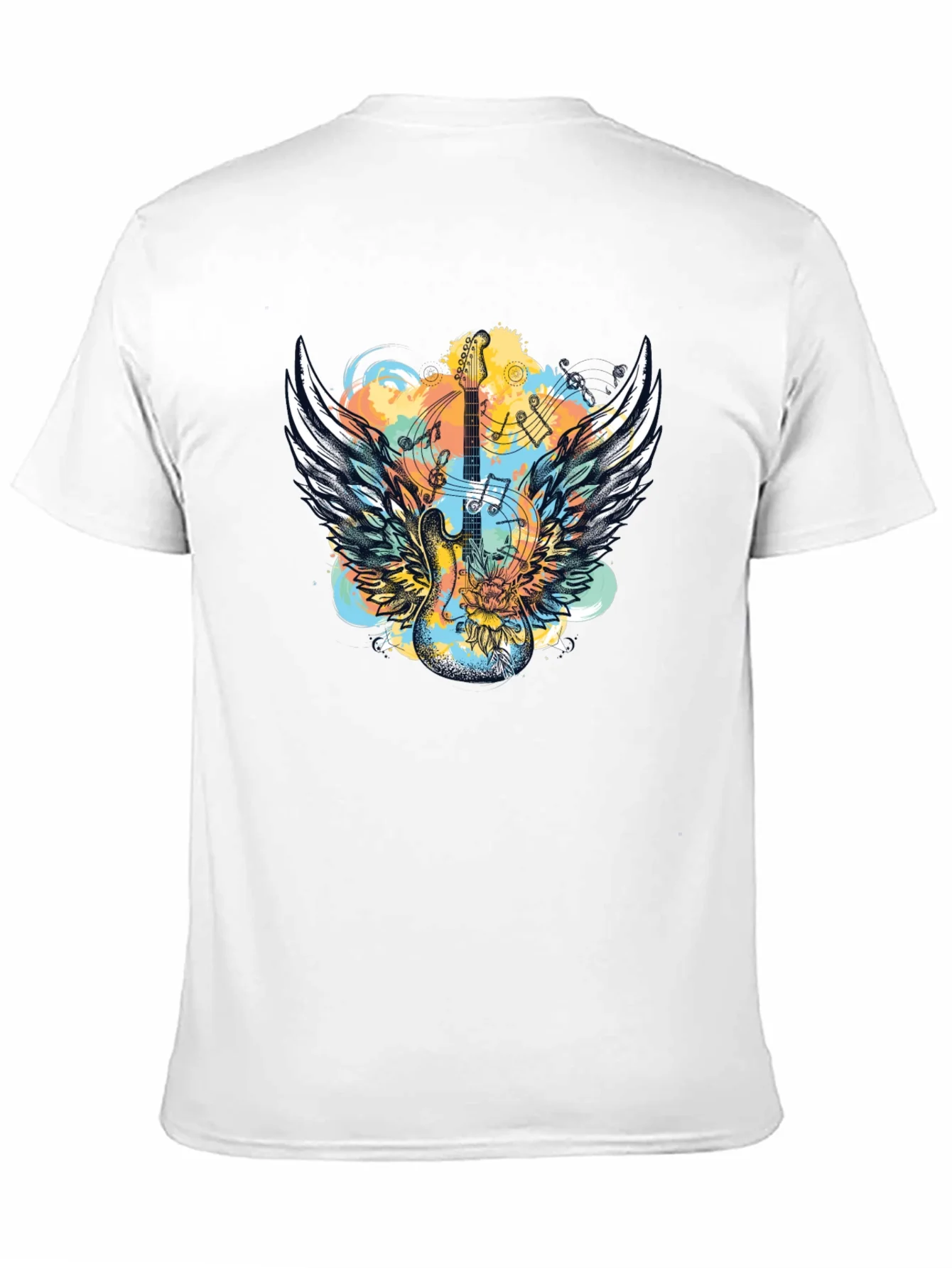 Winged Guitar T-Shirt - Rocker Style
