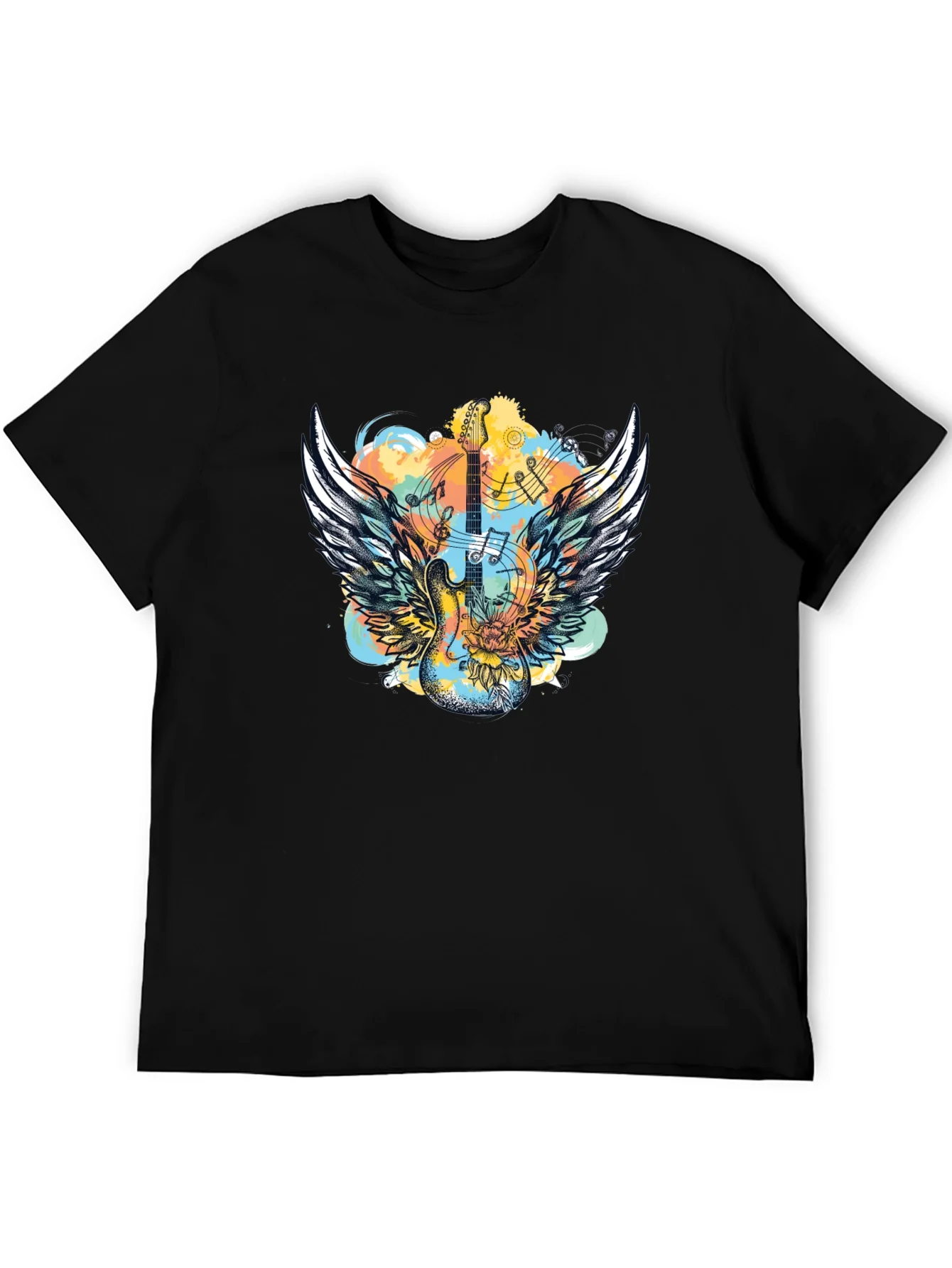 Winged Guitar T-Shirt - Rocker Style