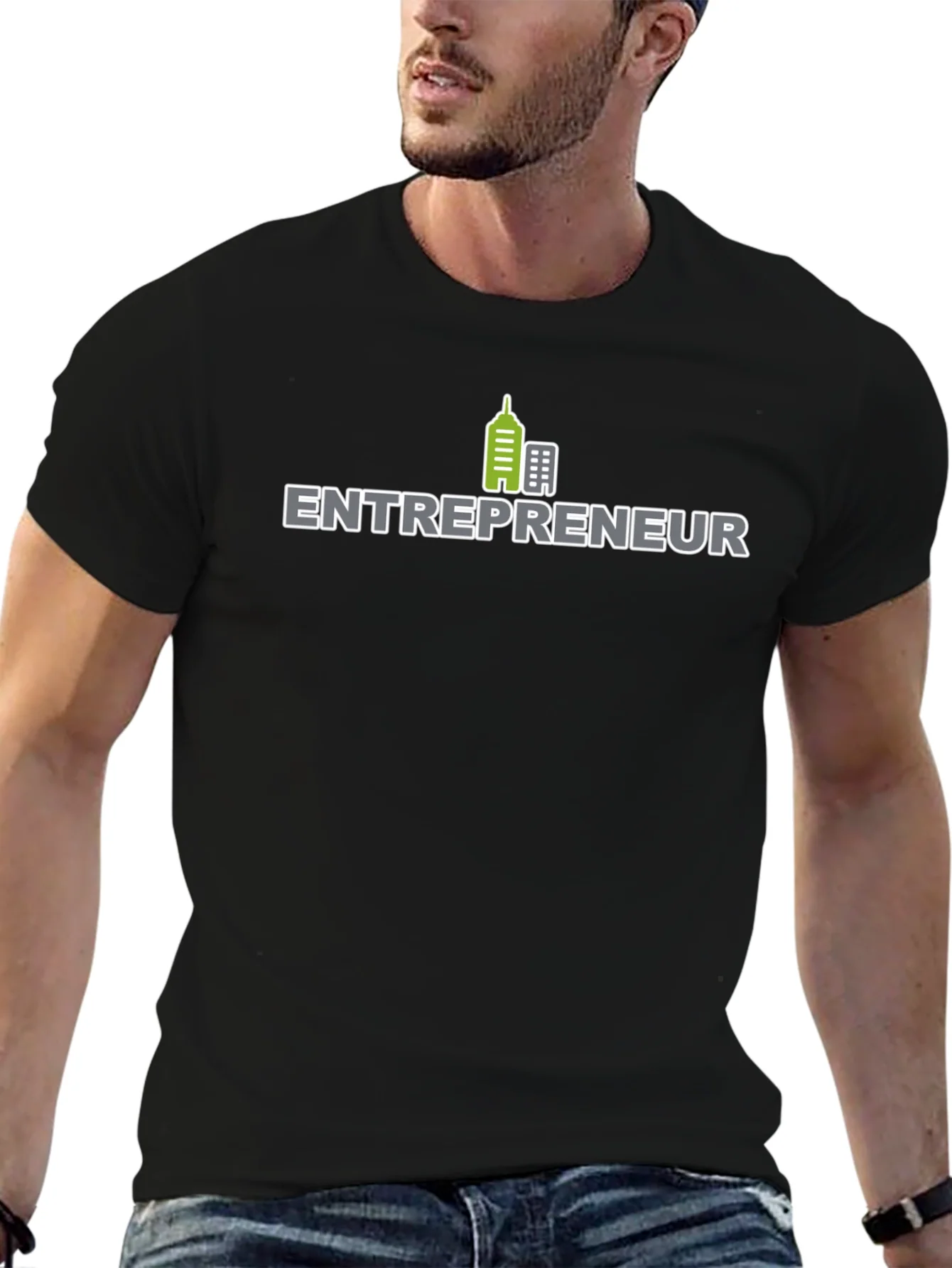 Entrepreneur Black T-Shirt - Building Success!