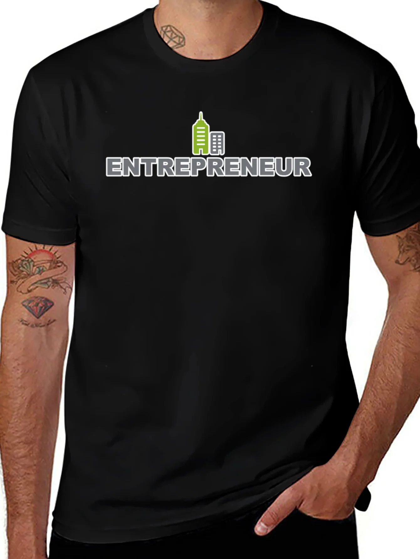 Entrepreneur Black T-Shirt - Building Success!