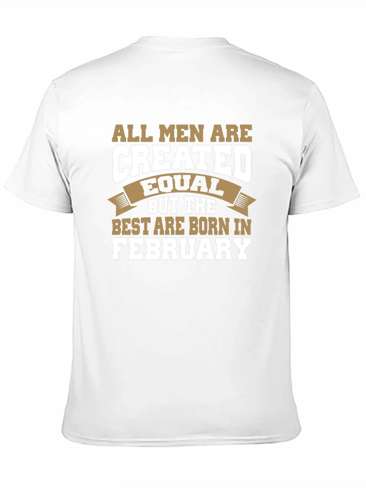 All Men Are Created Equal February Birthday T-Shirt