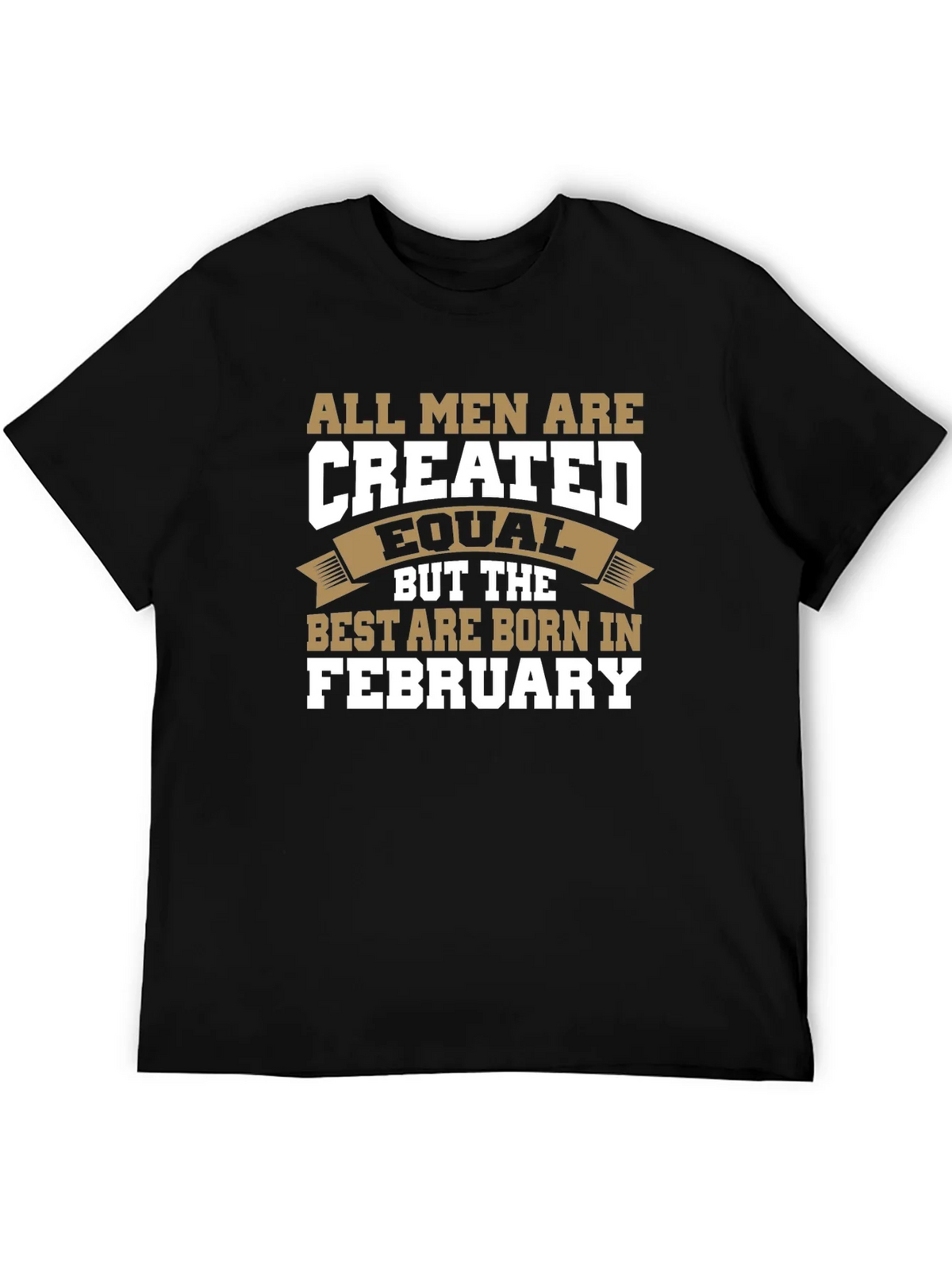All Men Are Created Equal February Birthday T-Shirt