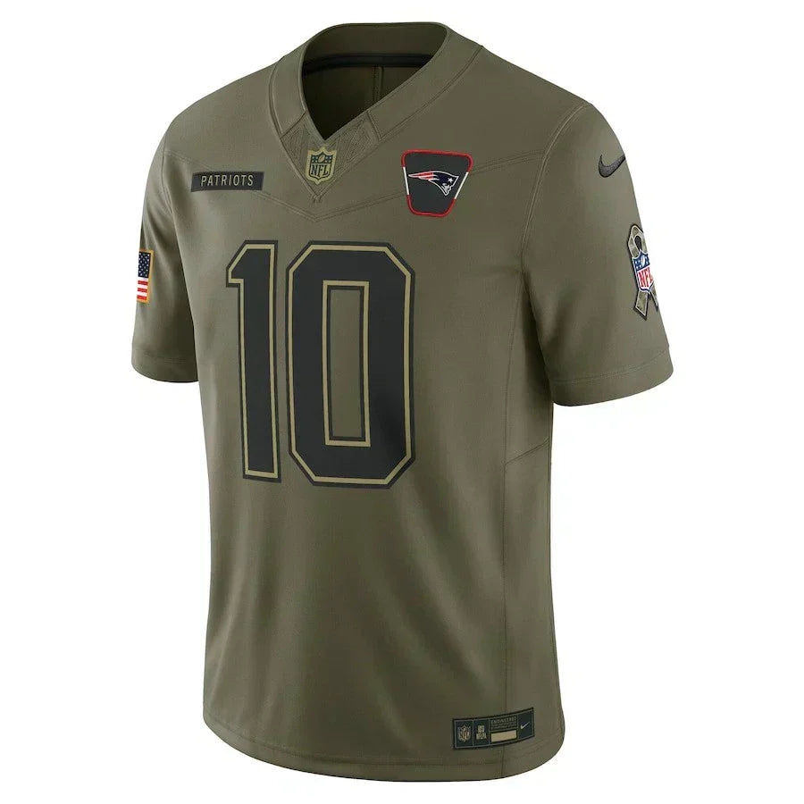 New England Patriots Drake Maye  2025 Salute To Service NFL Limited Jersey