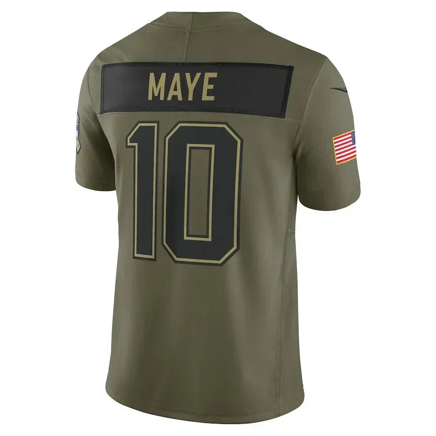 New England Patriots Drake Maye  2025 Salute To Service NFL Limited Jersey