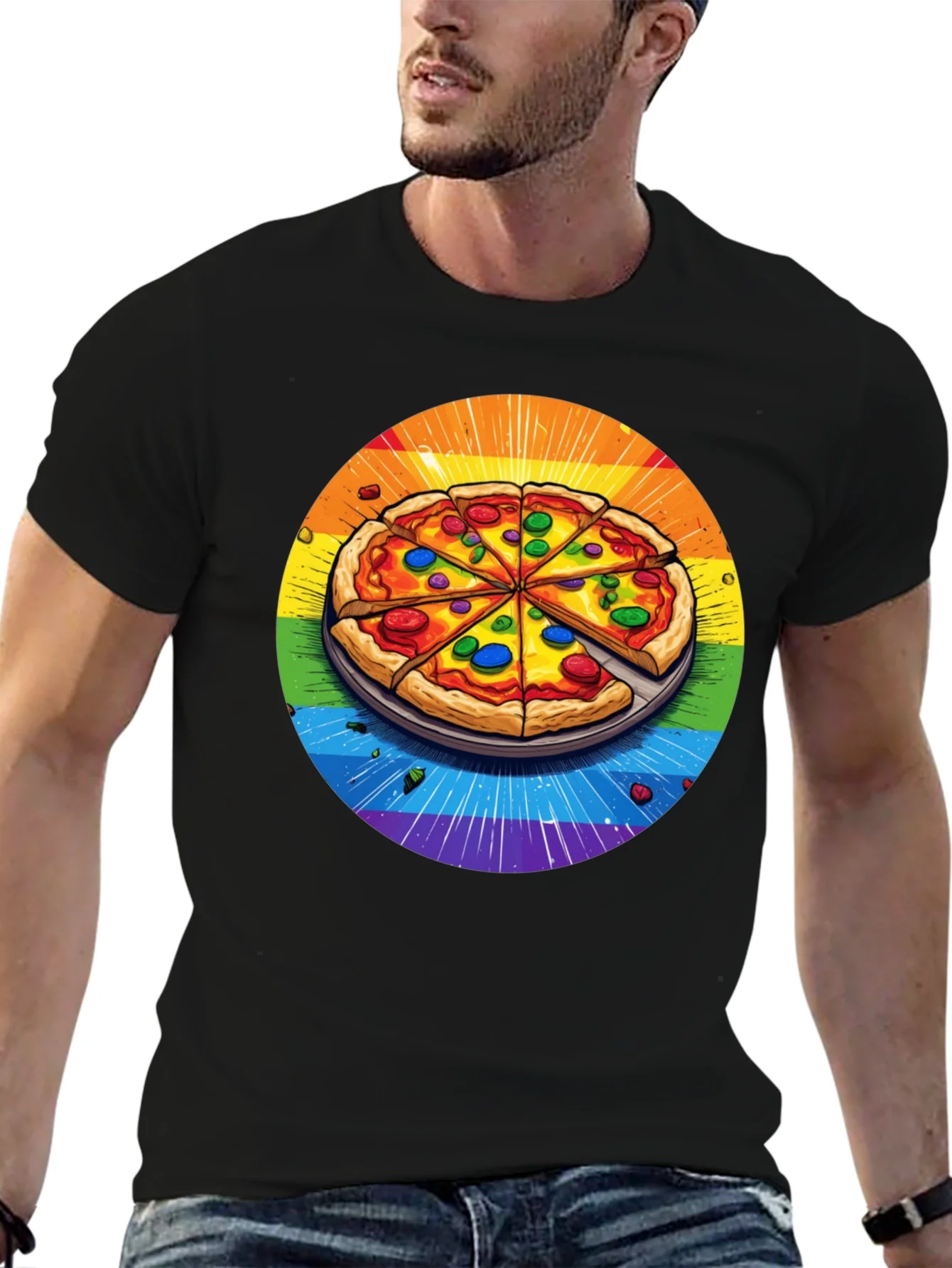 Rainbow Pizza T-Shirt
