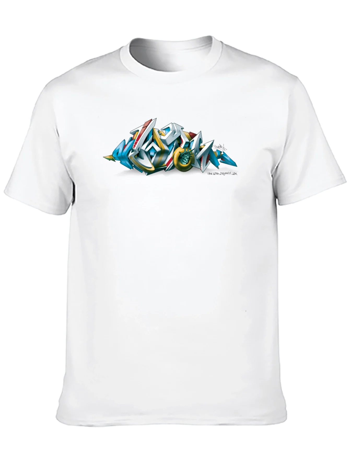 Urban Graffiti Art Black T-Shirt