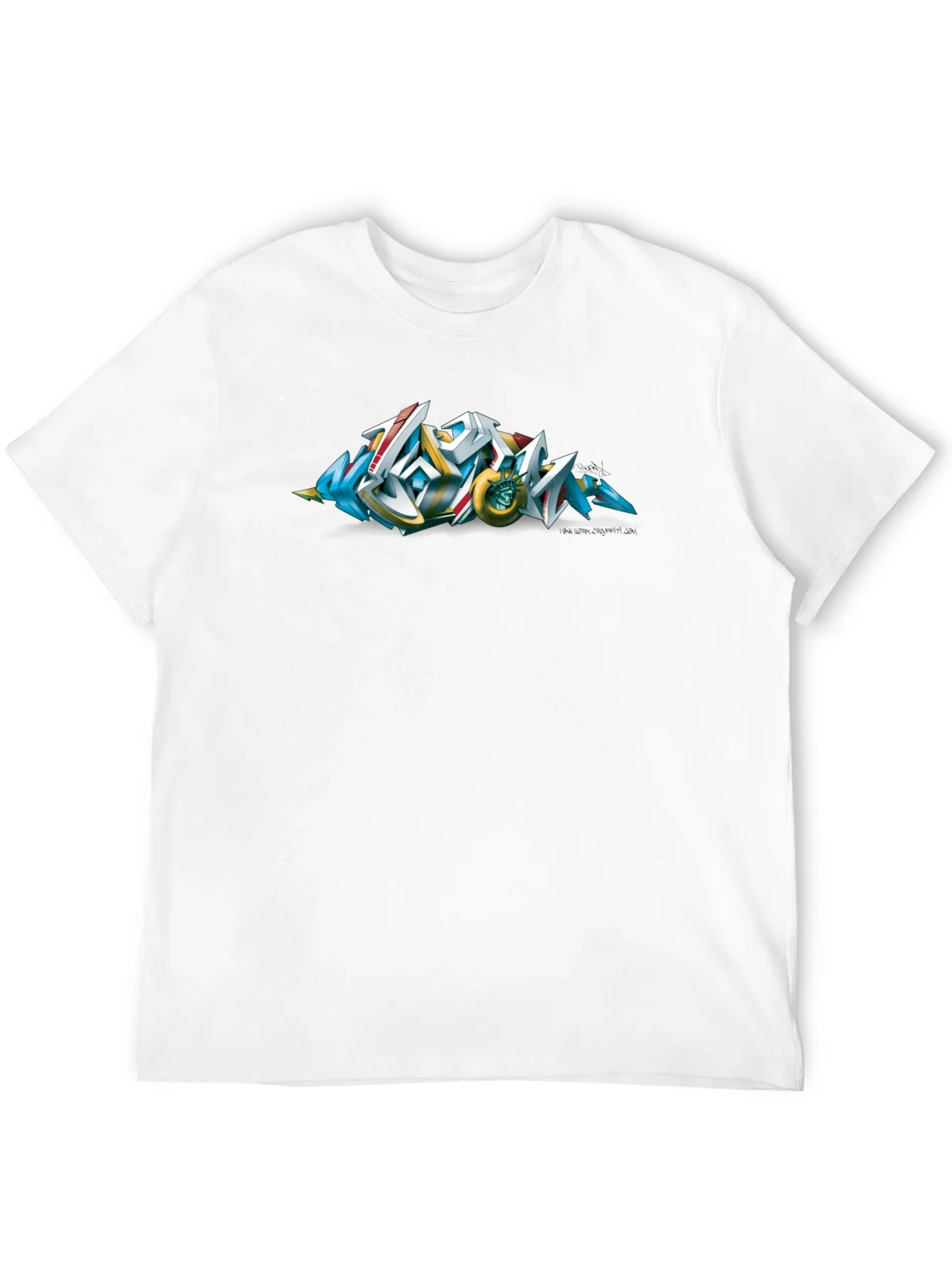 Urban Graffiti Art Black T-Shirt