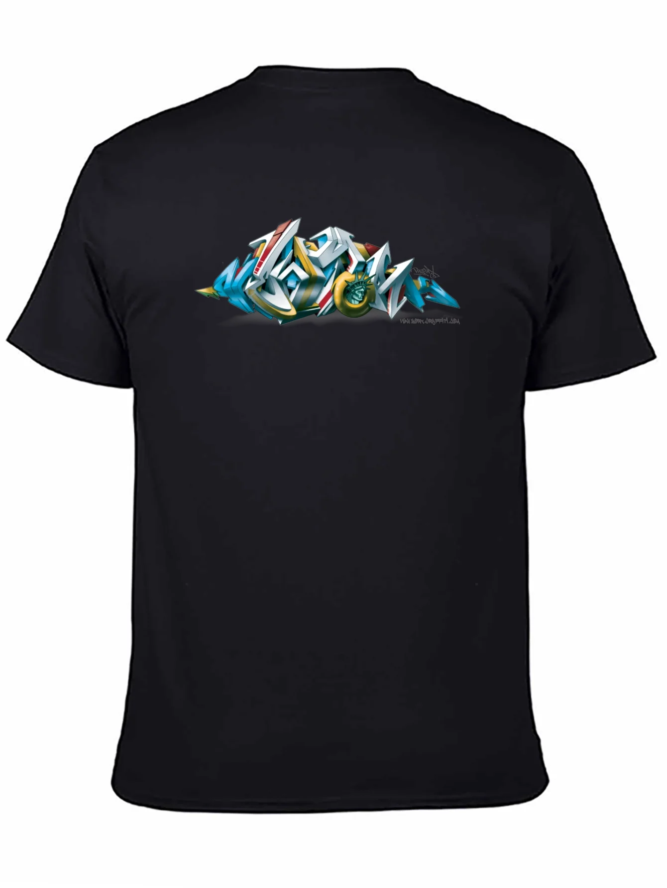 Urban Graffiti Art Black T-Shirt