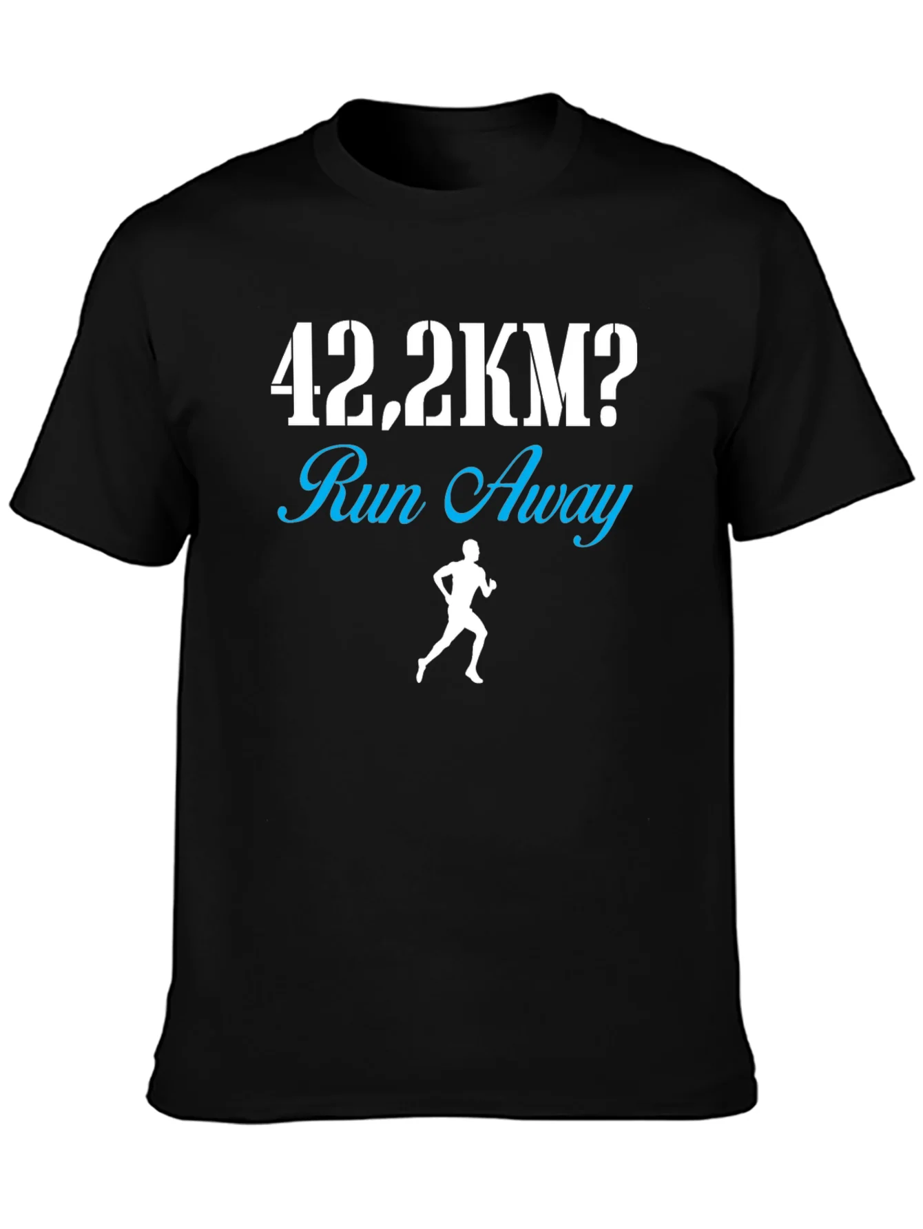 42.2KM Run Away Funny Marathon Runner T-Shirt