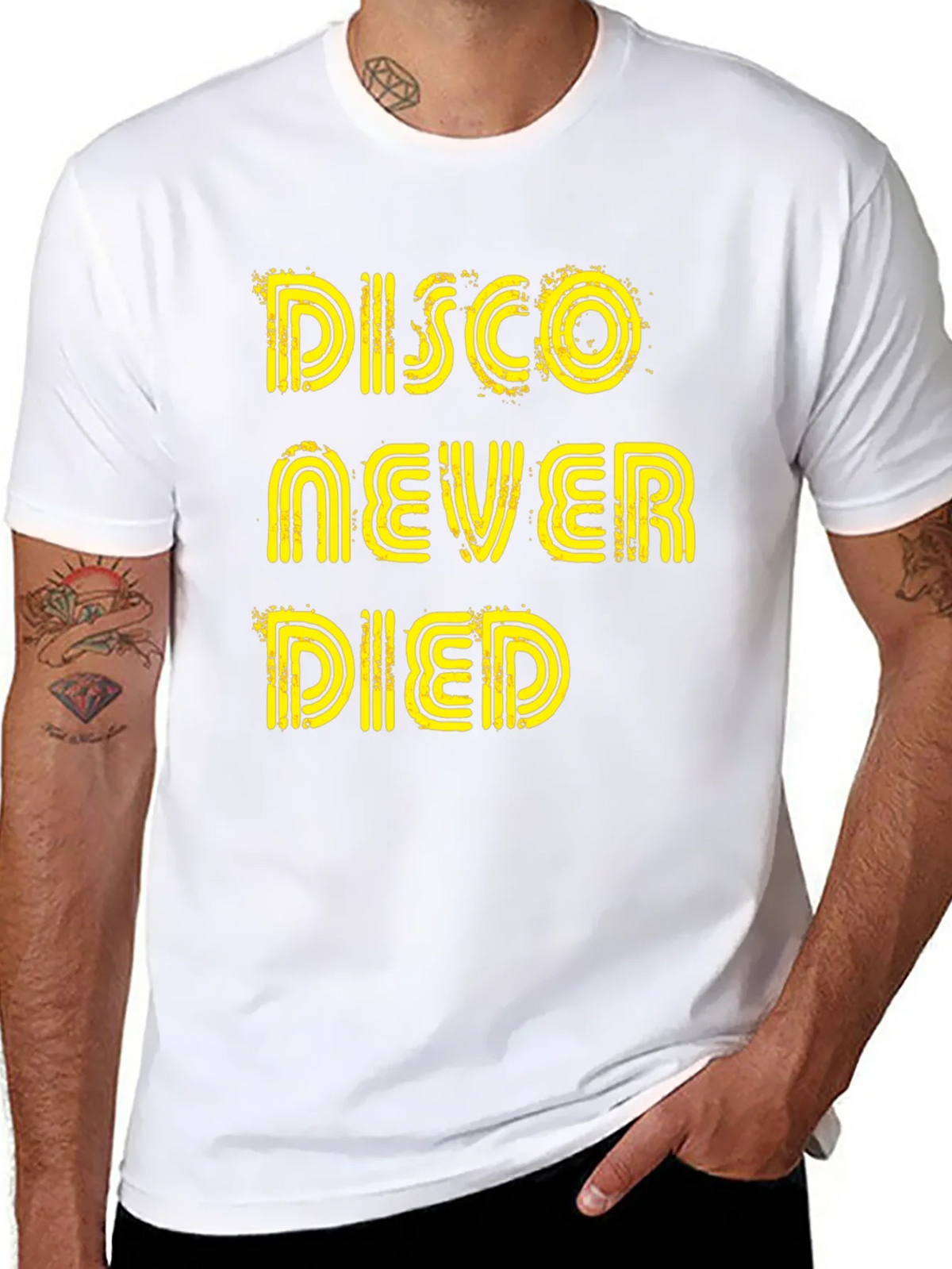 Disco Never Died Graphic Tee - Black