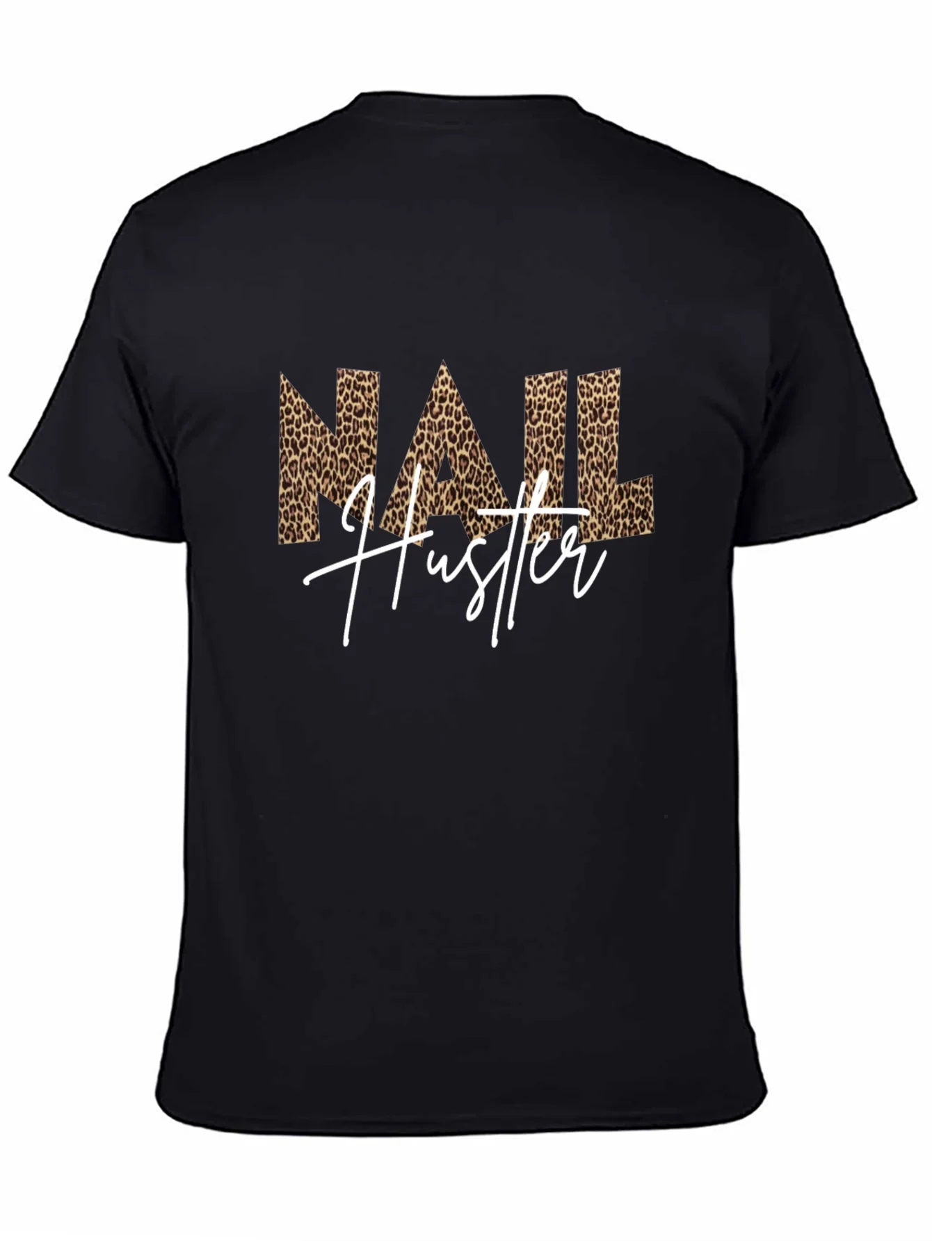 Nail Hustler Leopard Print T-Shirt