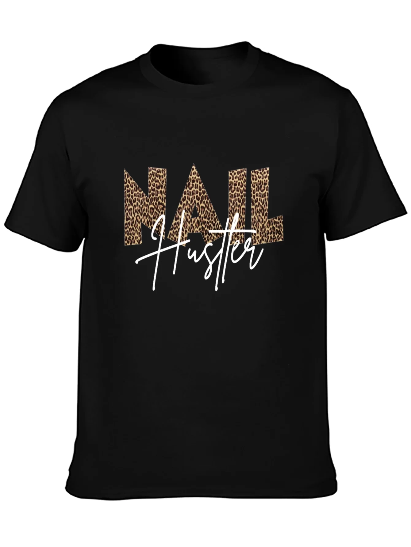 Nail Hustler Leopard Print T-Shirt