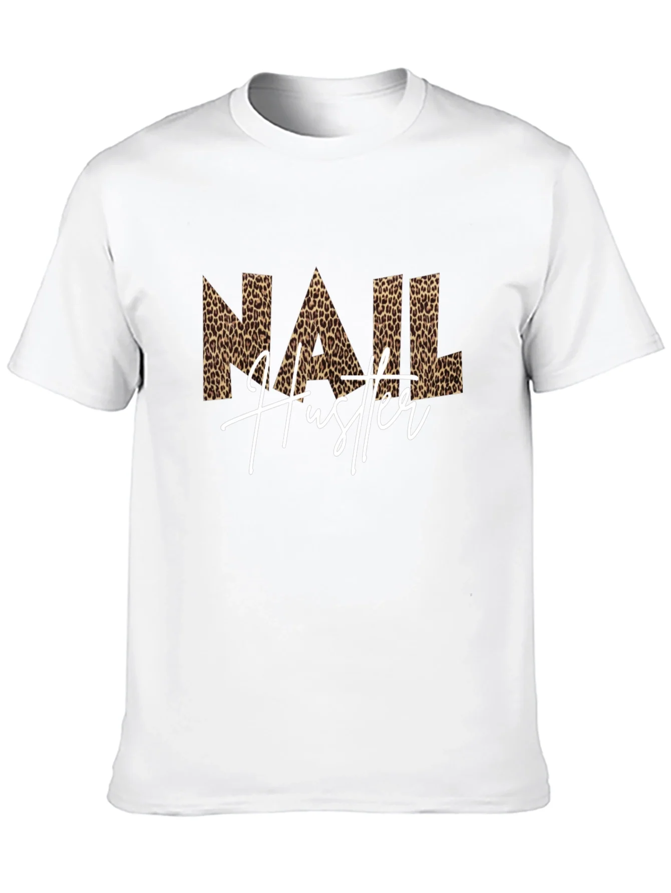 Nail Hustler Leopard Print T-Shirt