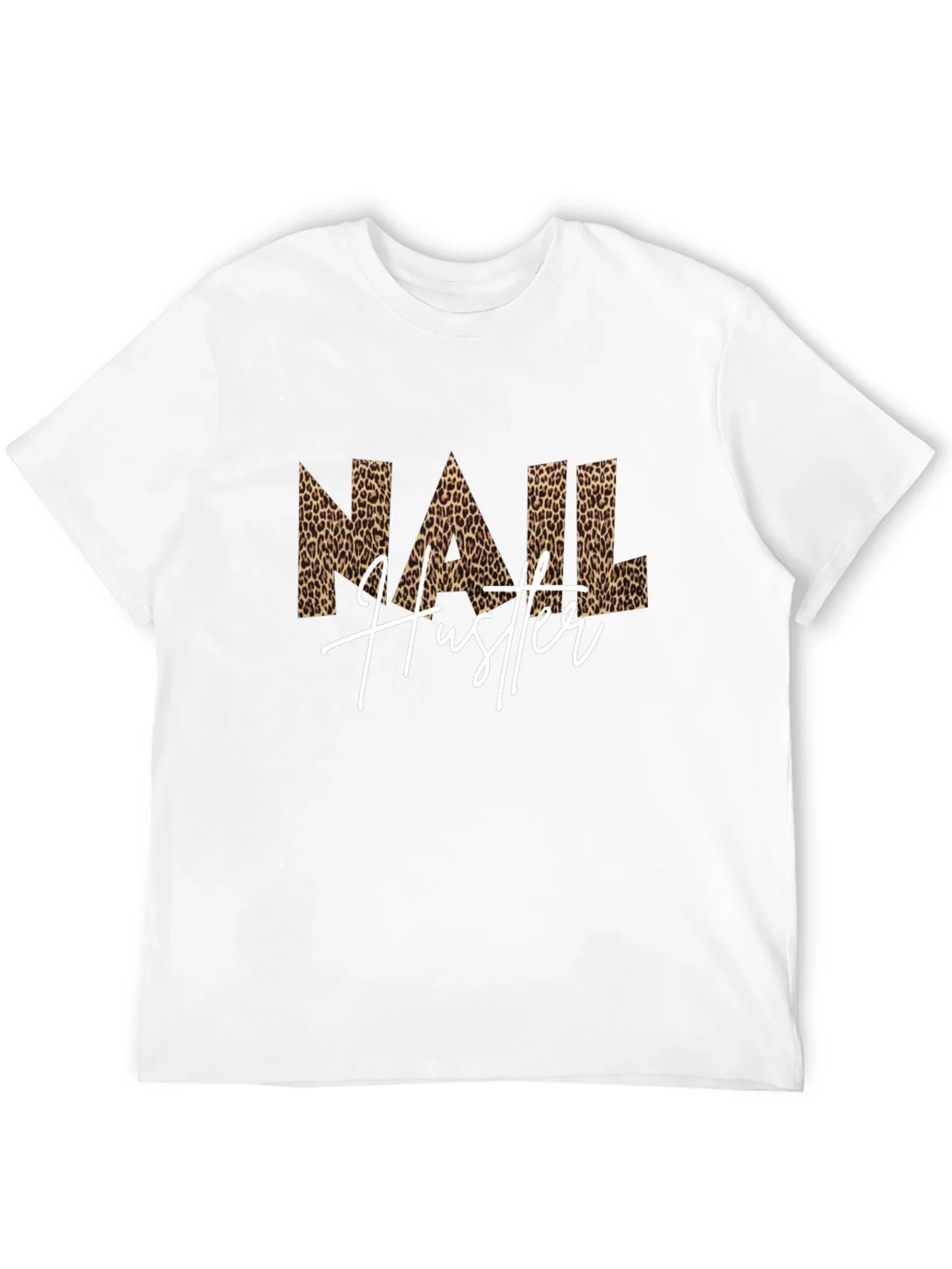 Nail Hustler Leopard Print T-Shirt