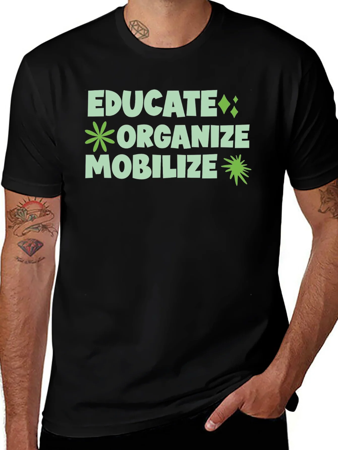 Educate Organize Mobilize Graphic Tee