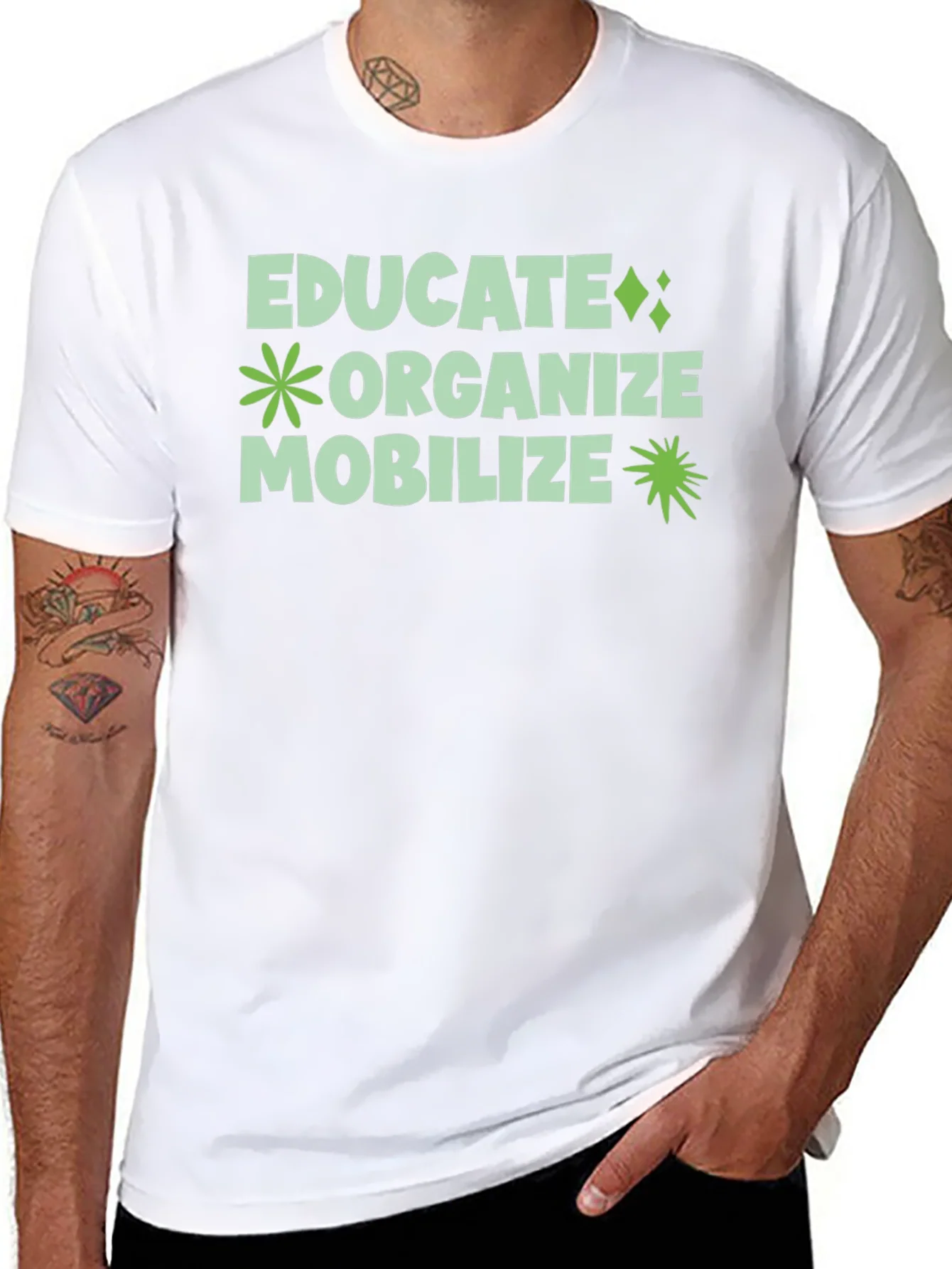 Educate Organize Mobilize Graphic Tee