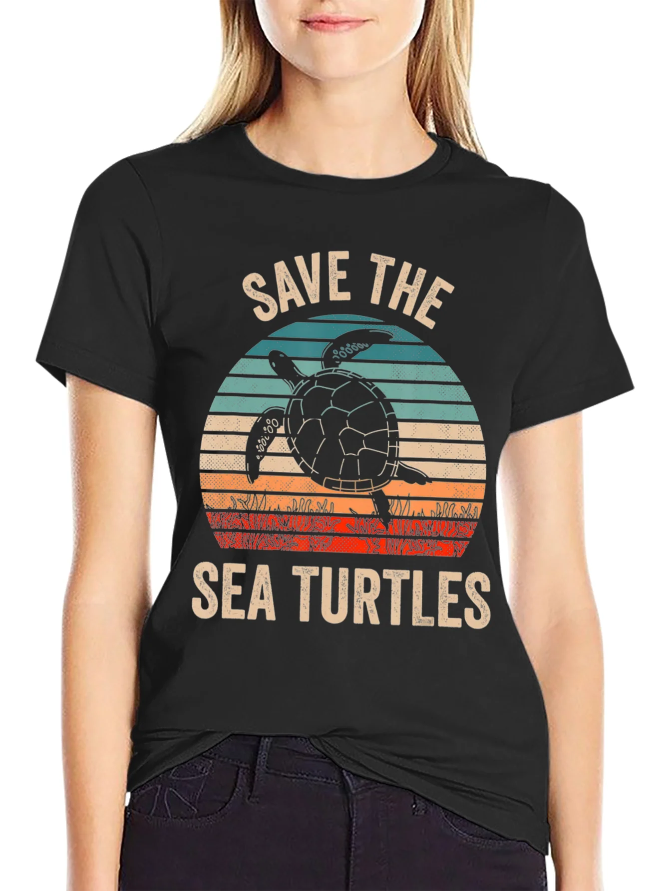 Save The Sea Turtles Graphic T-Shirt