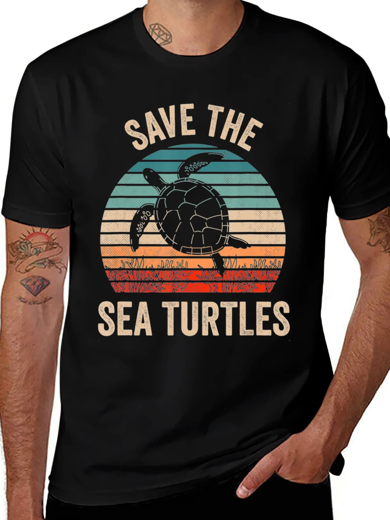 Save The Sea Turtles Graphic T-Shirt