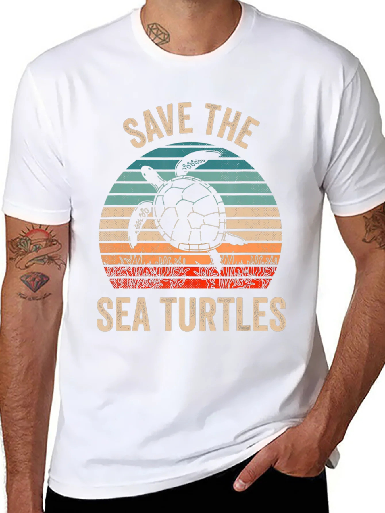 Save The Sea Turtles Graphic T-Shirt
