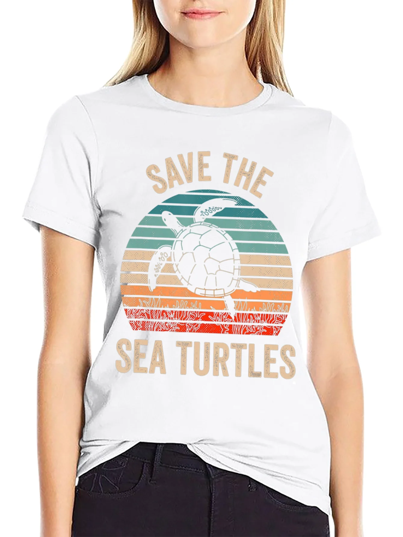 Save The Sea Turtles Graphic T-Shirt