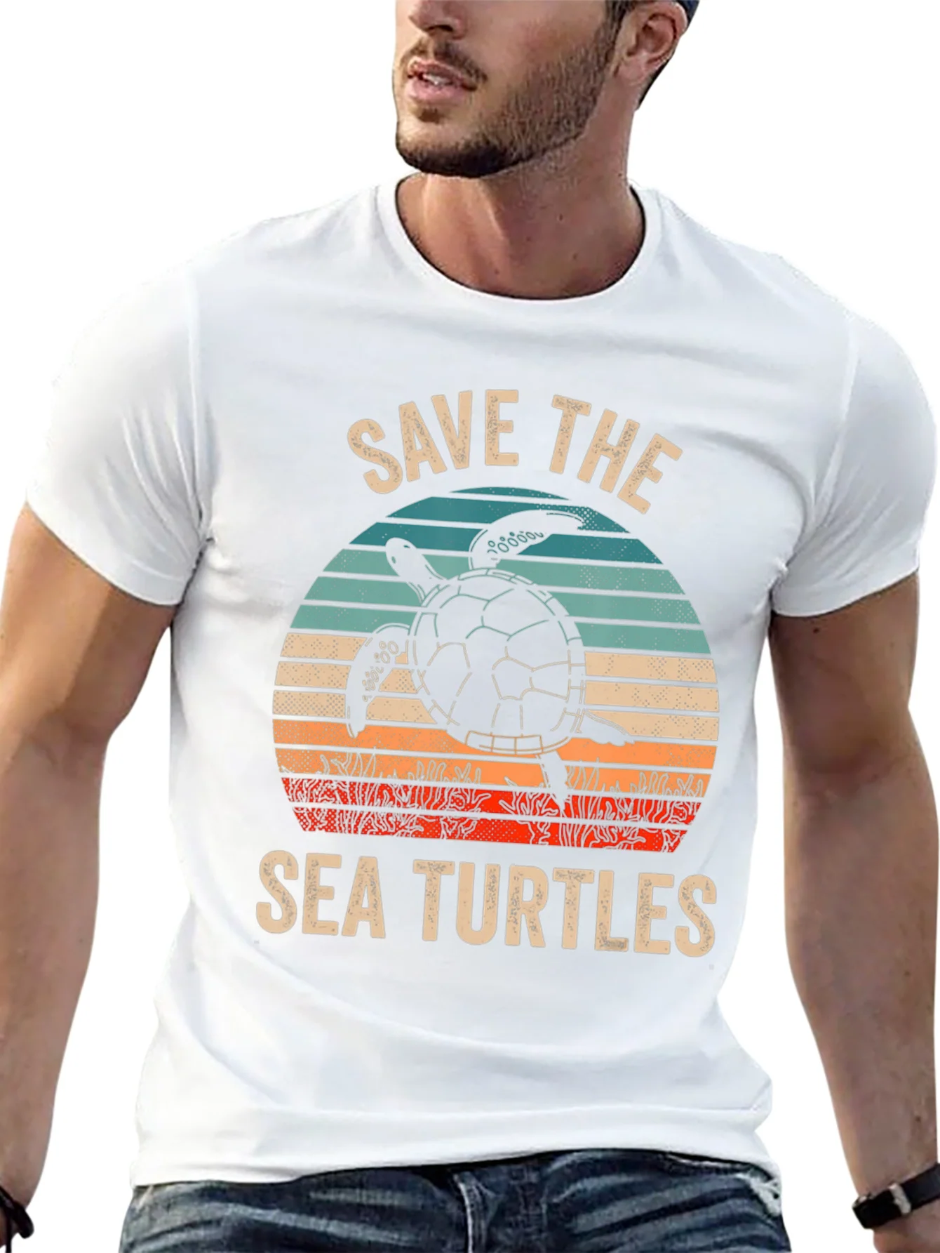 Save The Sea Turtles Graphic T-Shirt