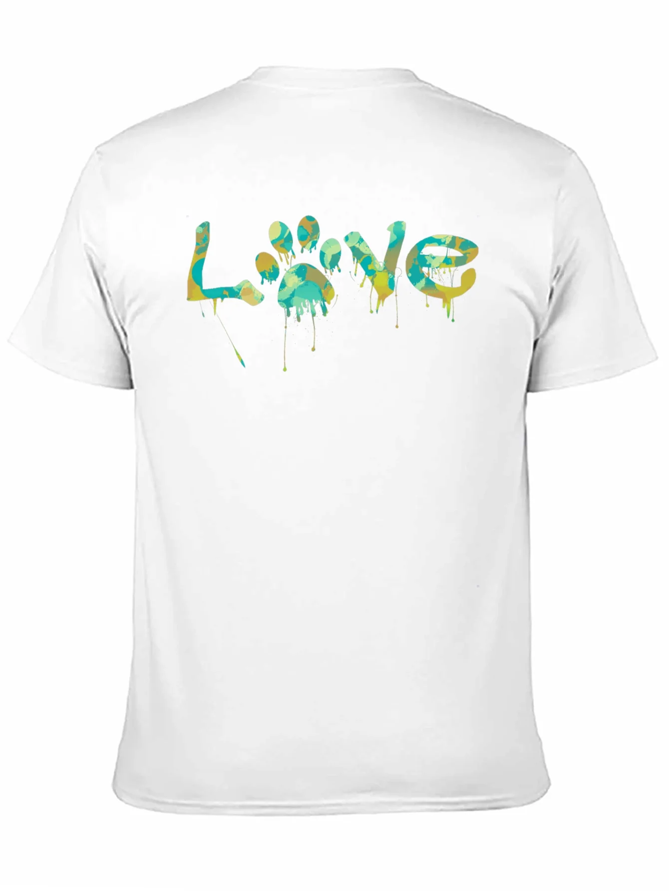 Love Paw Print Graphic T-Shirt - Unisex