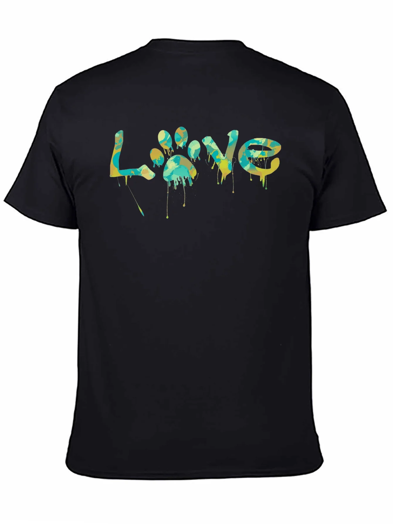 Love Paw Print Graphic T-Shirt - Unisex