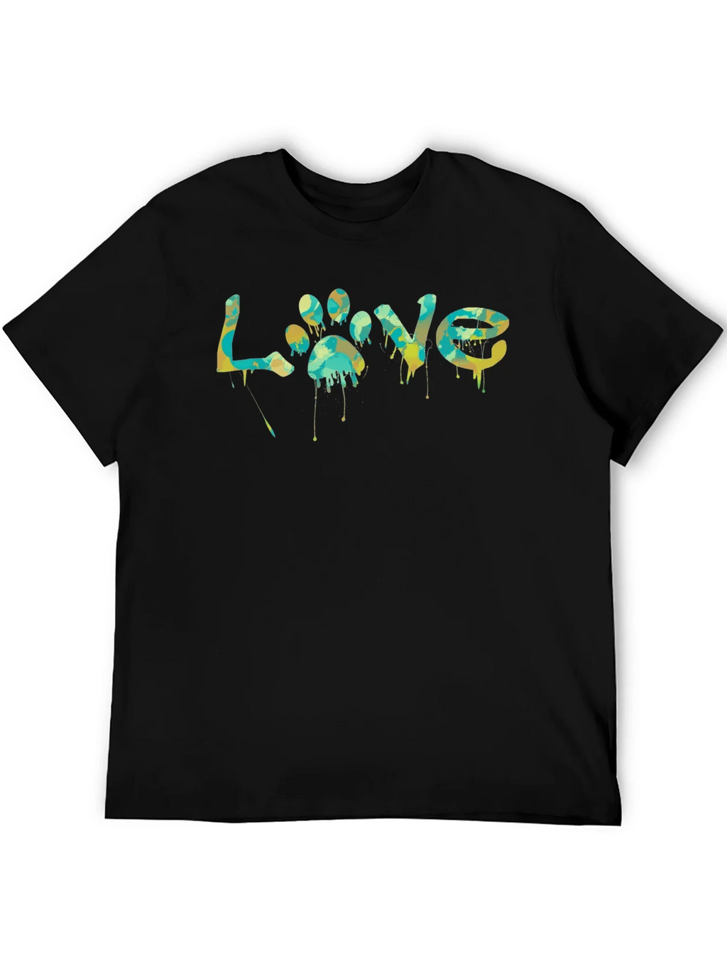 Love Paw Print Graphic T-Shirt - Unisex