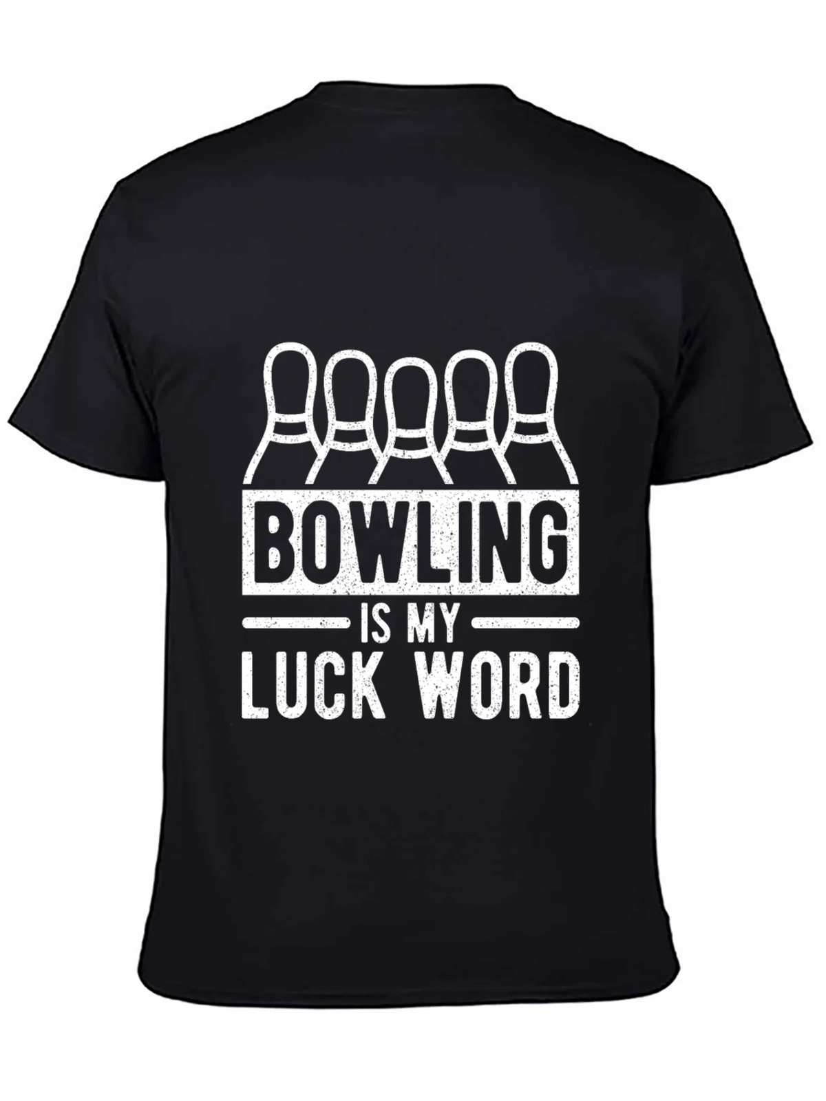 Bowling is My Luck Word T-Shirt