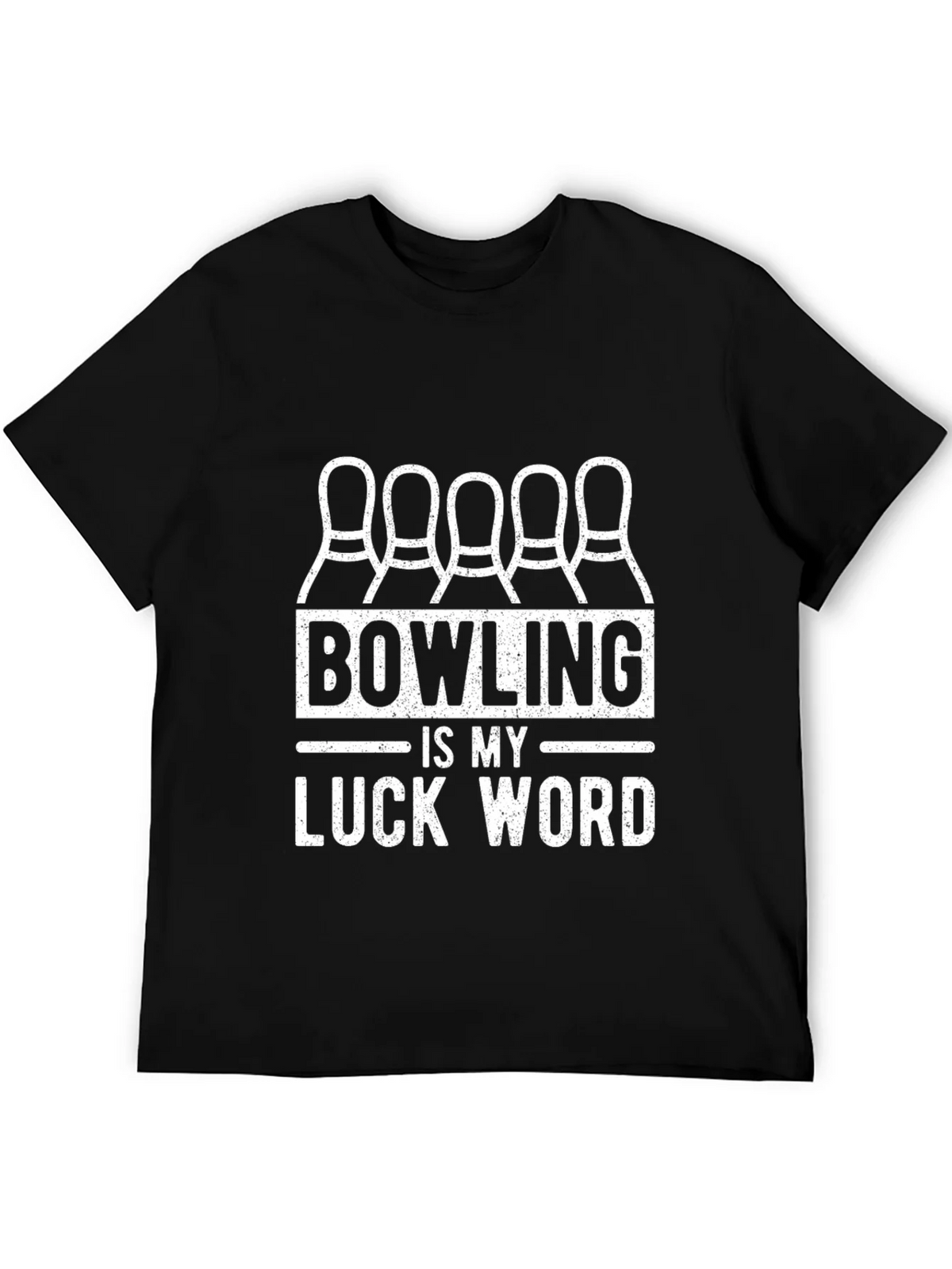 Bowling is My Luck Word T-Shirt
