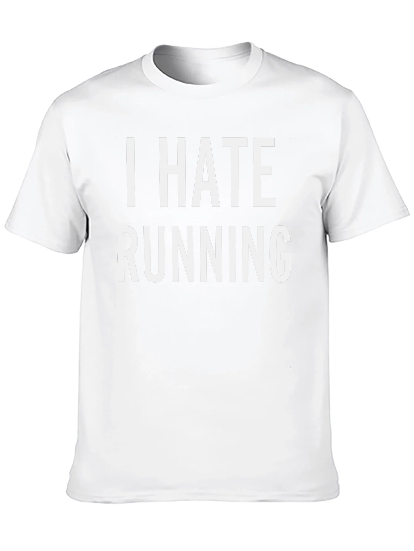 I Hate Running Black Graphic T-Shirt