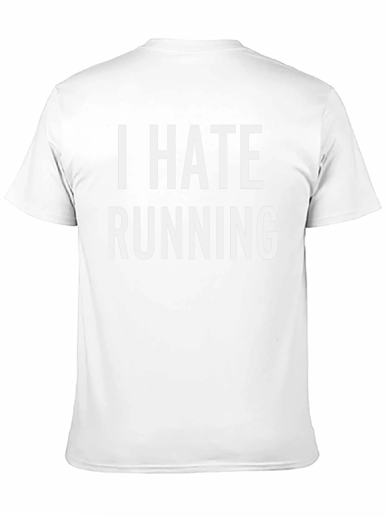 I Hate Running Black Graphic T-Shirt